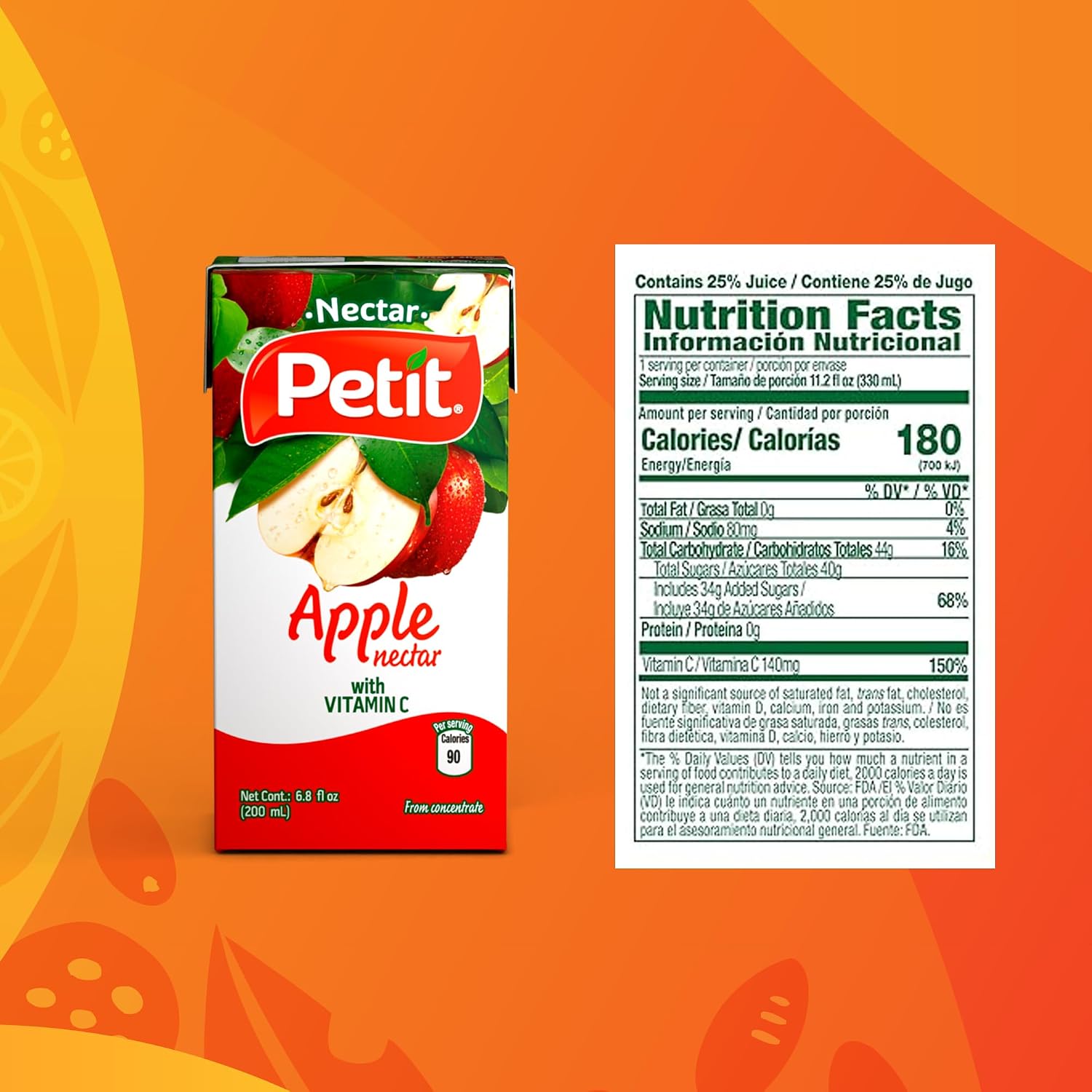 Petit Pineapple Nectar, 200 ml (Pack of 24) – Refreshing Tropical Fruit Juice Beverage