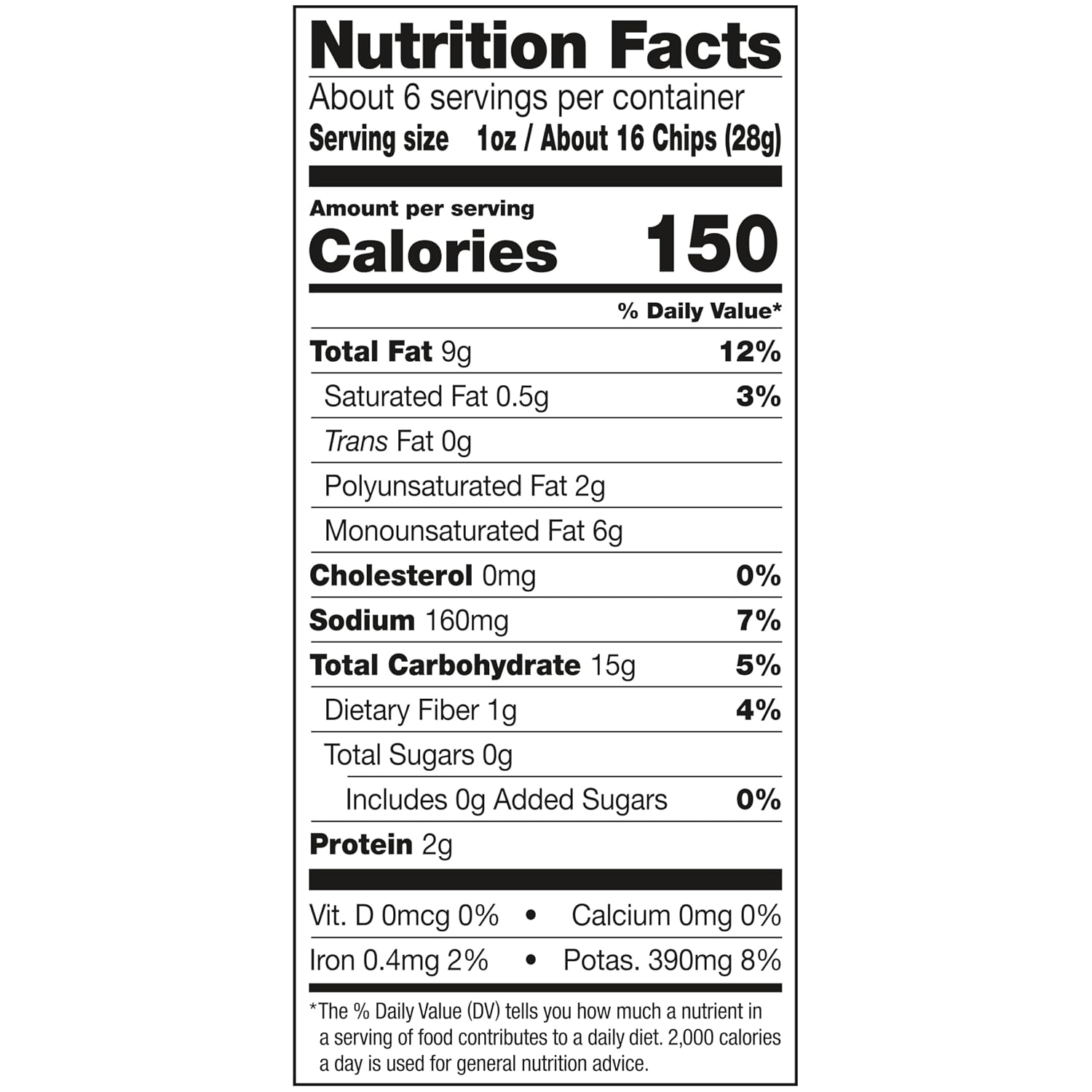 Jays Original Potato Chips, 5.5 Oz Bag