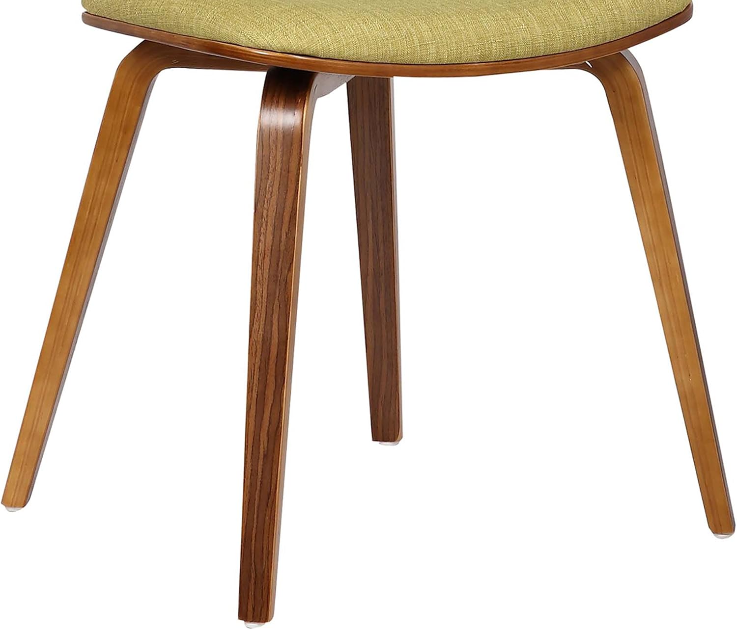 Armen Living Jaguar Dining Chair in Charcoal Fabric and Walnut Wood Finish,Charcoal/Walnut Finish 20D x 18W x 29H in
