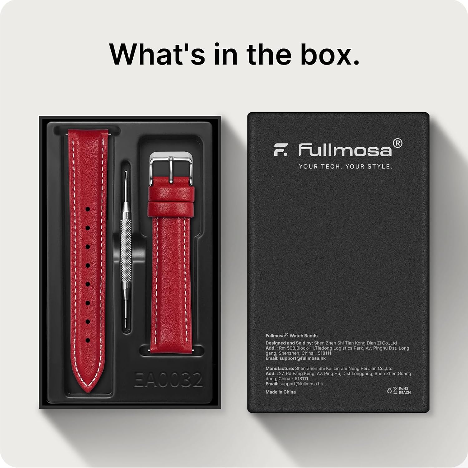 Fullmosa 22mm Quick Release Leather Watch Band for Garmin Samsung Galaxy | Strap for Garmin Vivoactive 4 45mm,Garmin Venu 4(45mm)/Venu 3/Venu 2,Samsung Galaxy Women Men, Red&Silver Buckle
