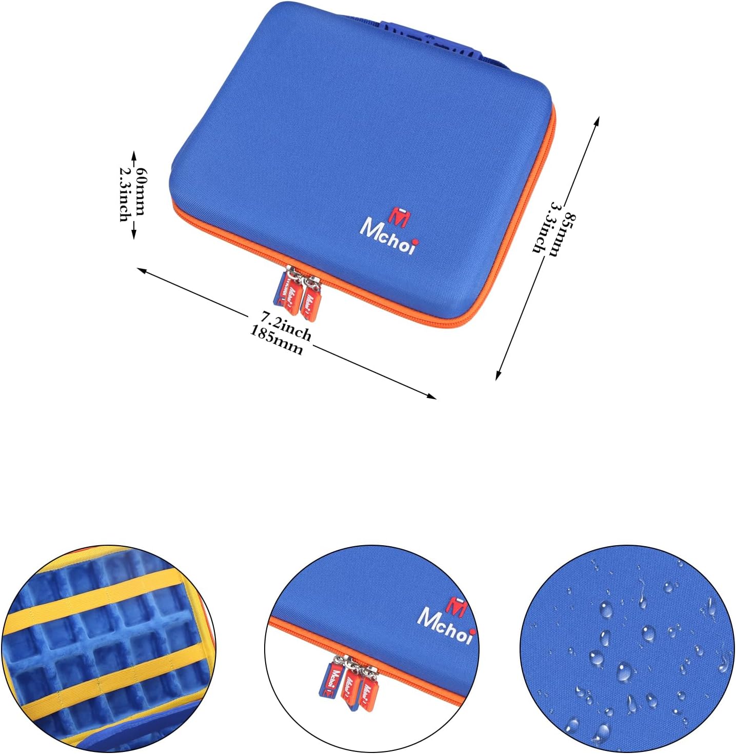 Mchoi Hot Wheels Case Storage for HOT WHEELS20 Cars, Toy Car Organizer for Your Matchbox Cars Storage, Case Only