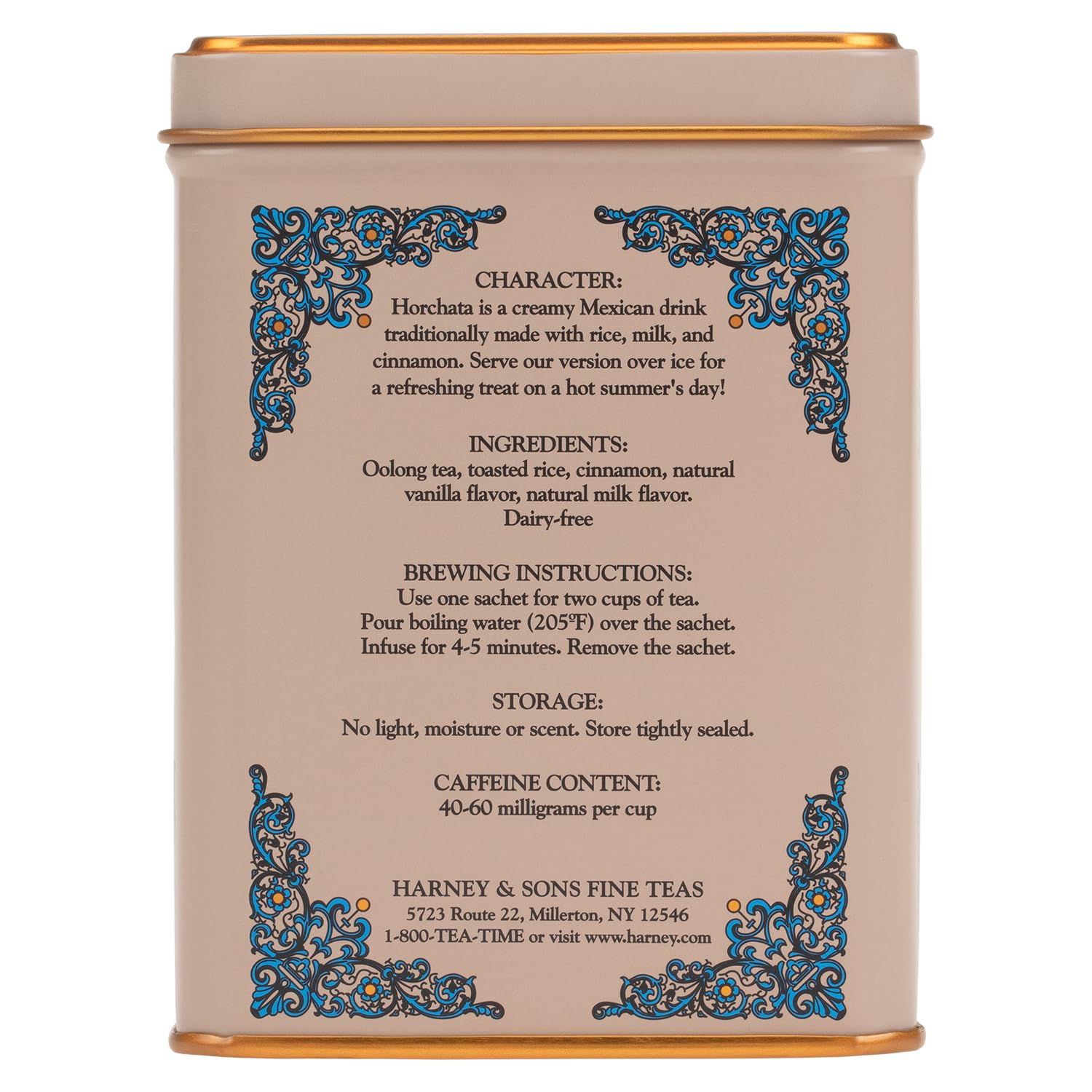Harney & Sons HT Organic Supreme Green Tea, 20 Sachets, Tea Tin | Organic green tea with 20 sachets in a reusable tea tin. Caffeinated.