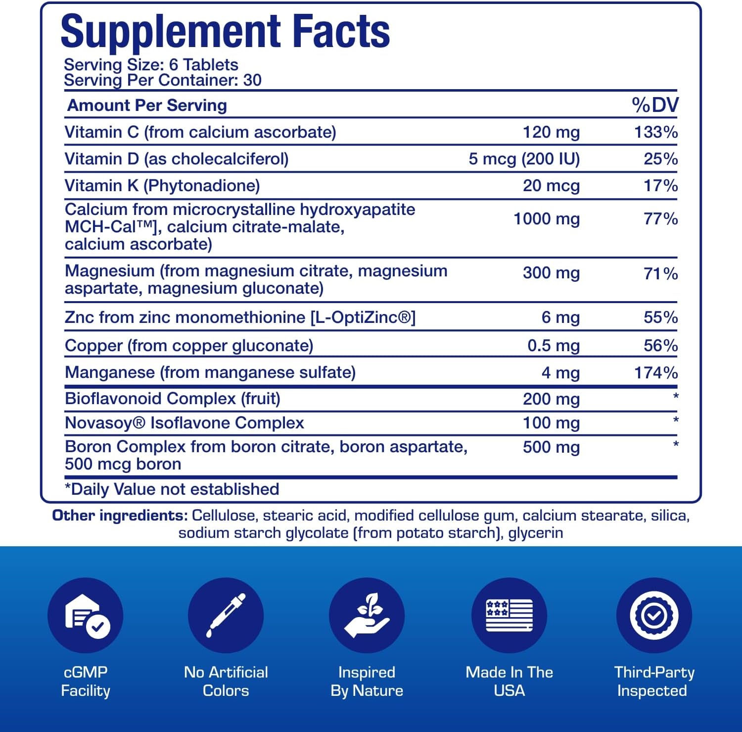 Clinical Calcium Complex Bone Supplement - Restorative Calcium Magnesium Zinc D3 Supplement for Bone Health Strength & Density Support with