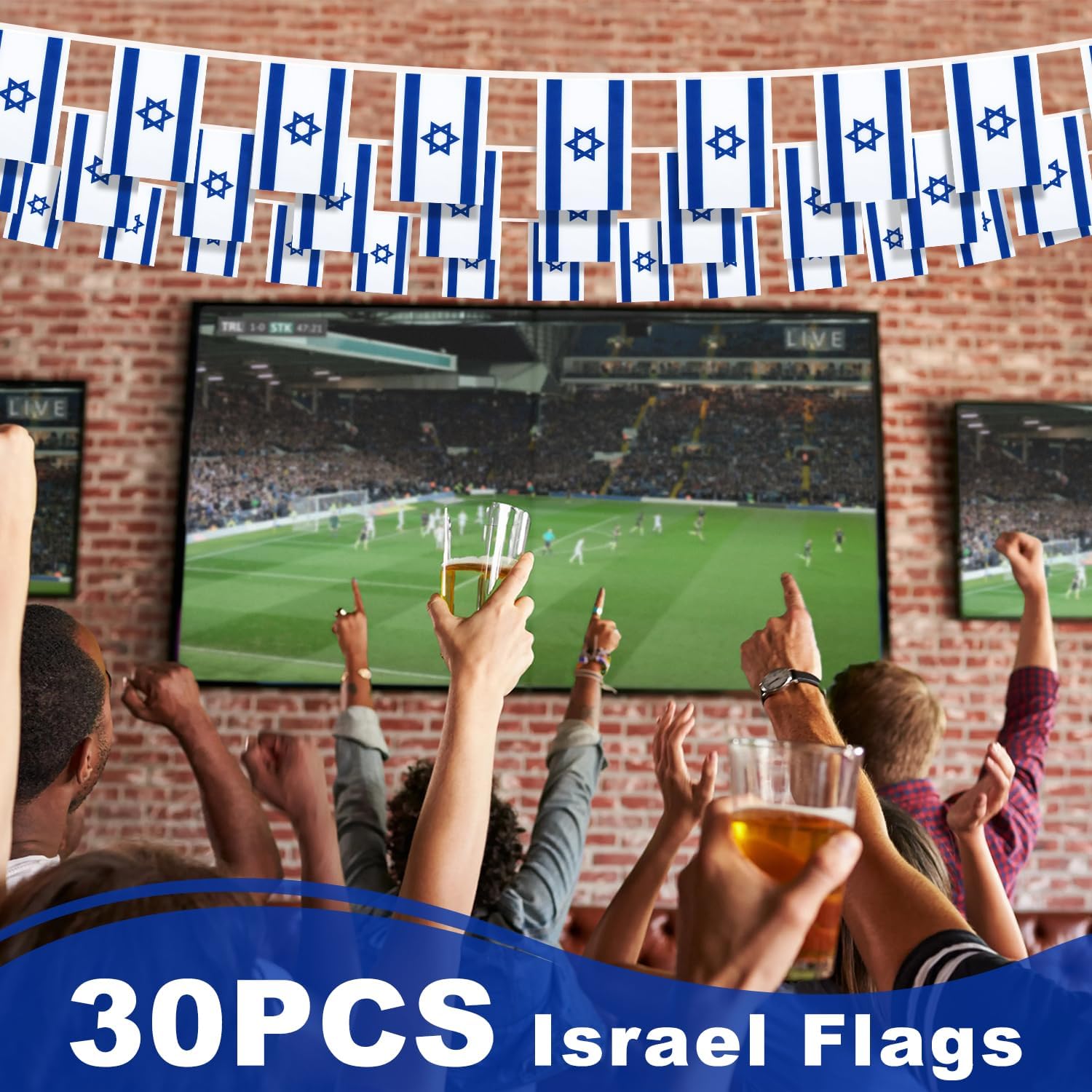 Nicaragua String Flag Pennant Banner, Small Mini Nicaraguan Flags Bunting Banner, National Country Decoration for School, Party, Sports Events, Patriotic Festival, 33 Feet 30 Flags