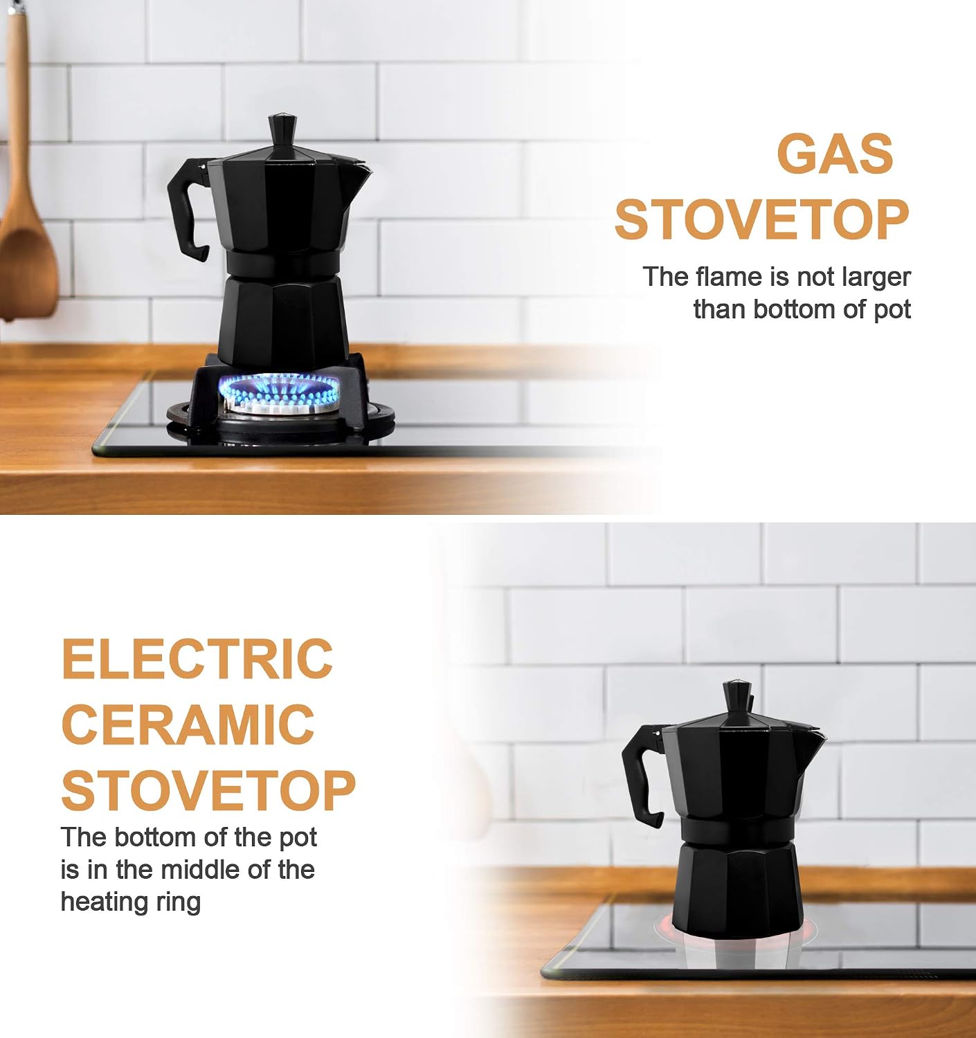 Mixpresso 3 Cup Moka Pot Stovetop Espresso Maker, Italian Cuban Coffee Pot