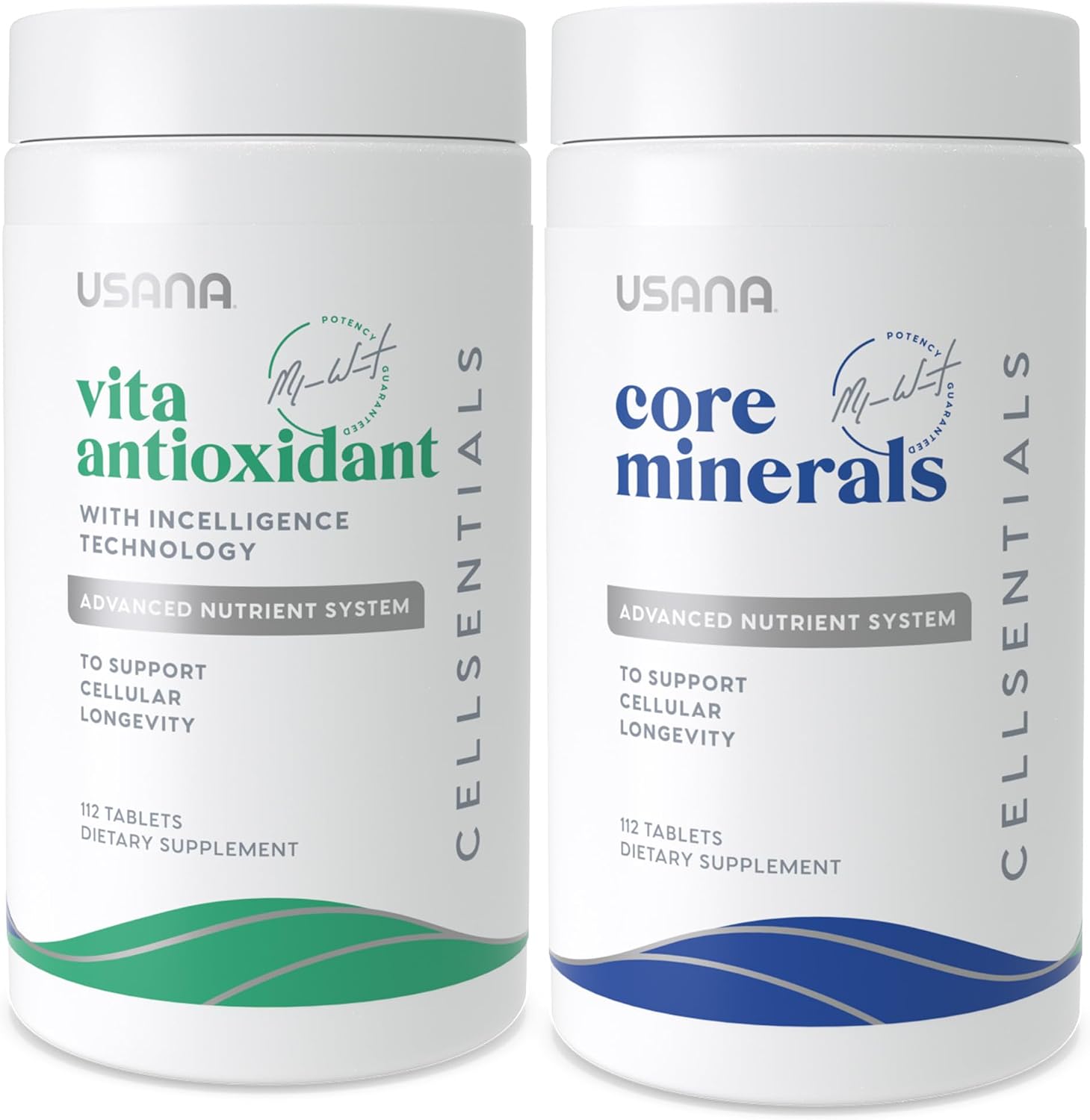 USANA - CellSentials Core Minerals with InCelligence - 112 Tablets | InCelligence Complex with CellSentials, Vitamins, Minerals, Botanicals