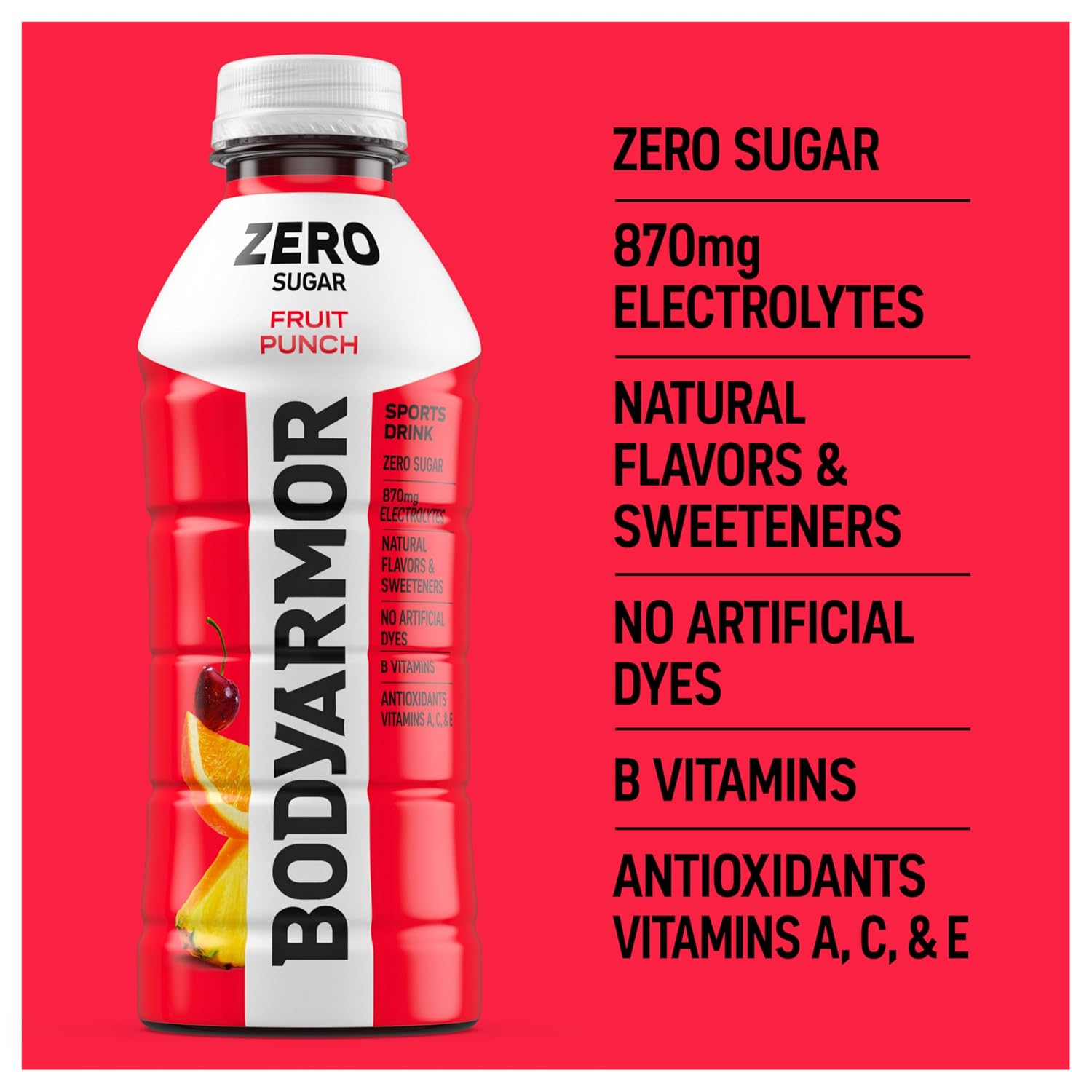 BODYARMOR LYTE Sports Drink, Peach Mango Electrolyte Drink, 12 Oz (8 Pk)
