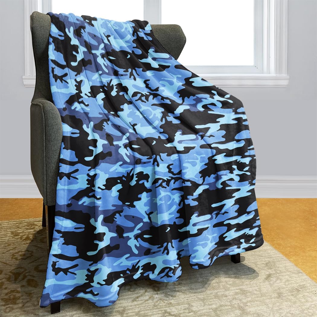 HommomH Camo Blanket Hunting Army Camo Throw Blanket Veteran Gifts