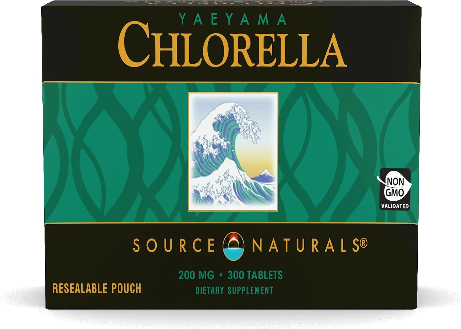 Source Naturals Yaeyama Chlorella, Freshwater Green Superfood*- 200 mg - 300 Tablets