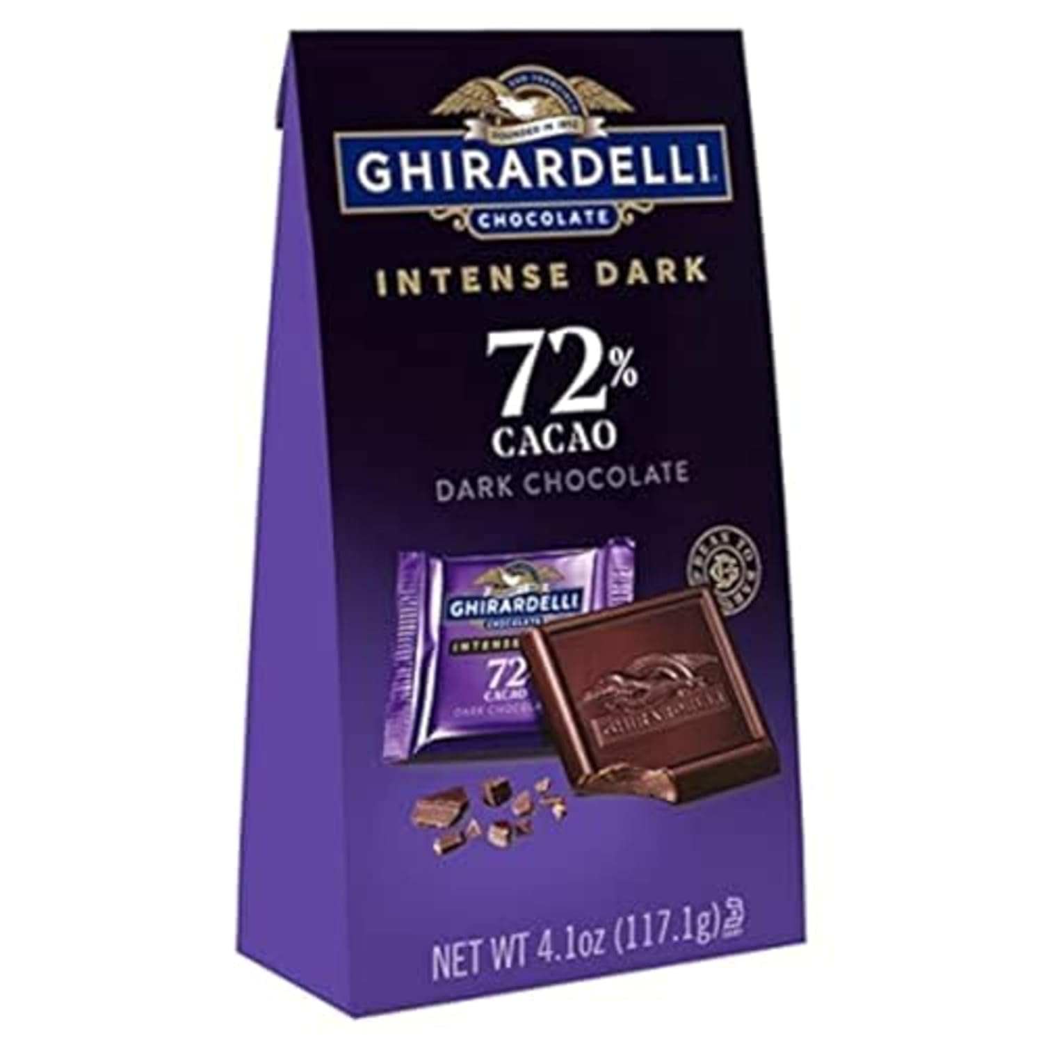 GHIRARDELLI PREMIUM DARK Chocolate Bar, 86% Cacao, 3.17oz Bar, 12 Pack