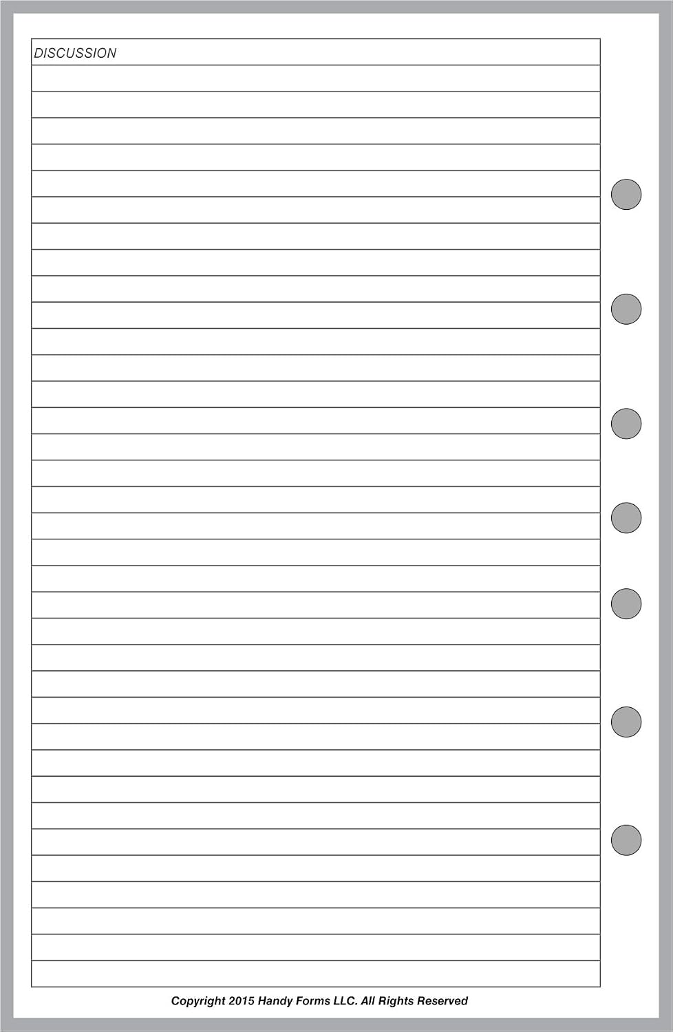 FC Classic Payment/Expense Record & Check Register, 50 Sheets, 5.5" x 8.5" | For 7-Ring FC Notebooks. Record payments, expenses, account balance. Ink-friendly heavyweight paper.