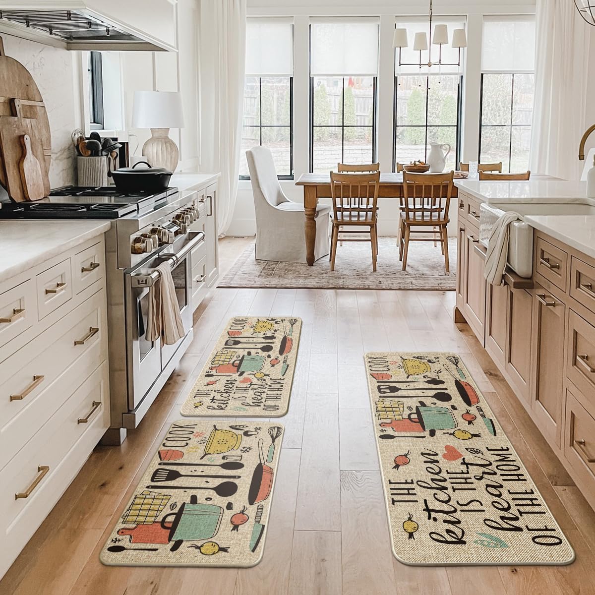 Artoid Mode The Kitchen is The Heart of The Home Kitchen Mats Set of 2