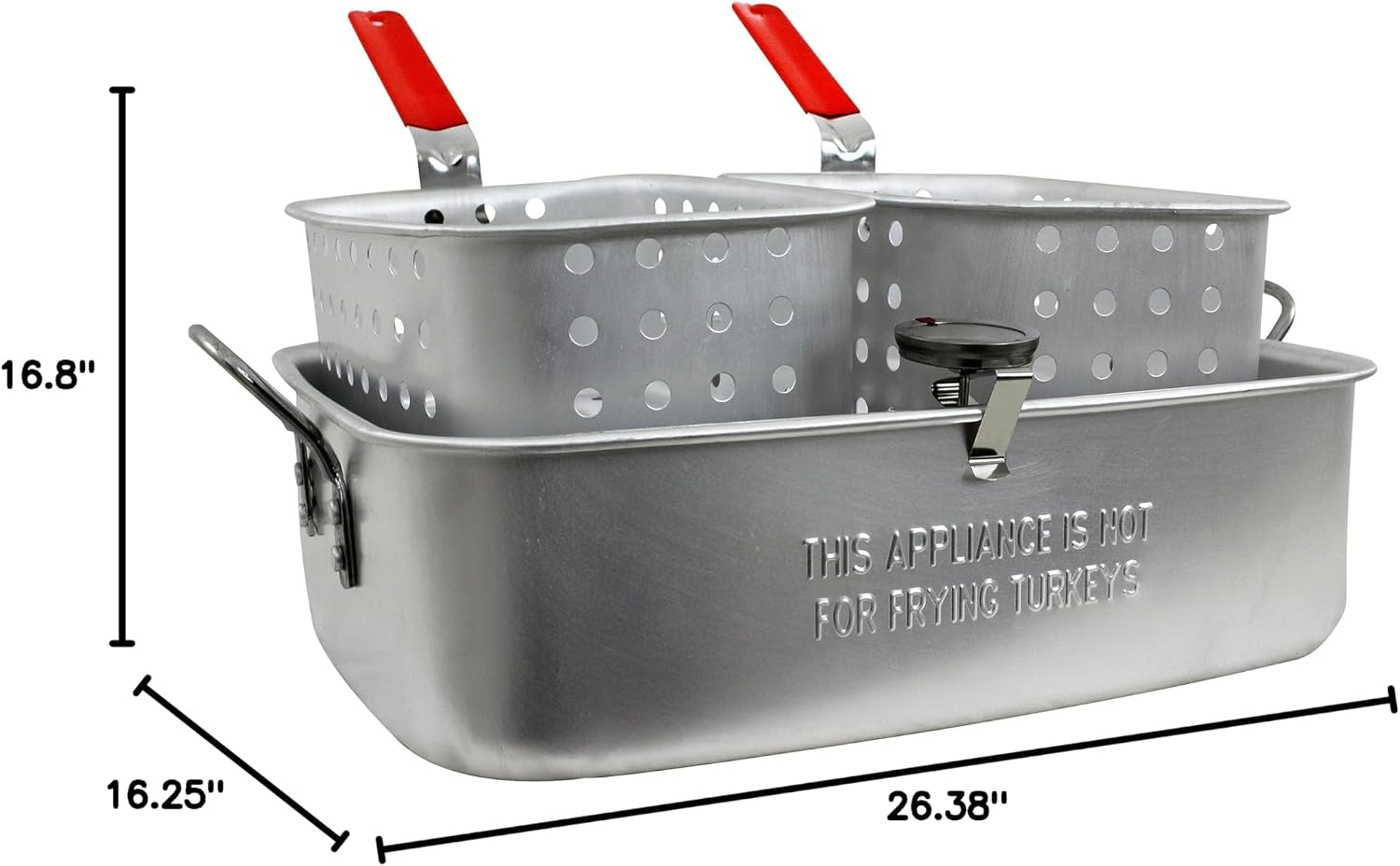 Chard FFPA105 Fish and Wing Fryer, Silver