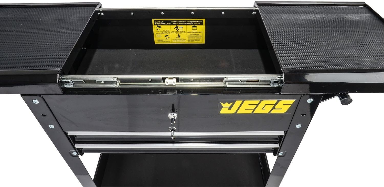 2-Drawer Heavy-Duty Tool Box Cart (220 lb. Capacity) | 2-Drawer Heavy-Duty Tool Box Cart (220 lb. Capacity) for supporting automotive installation