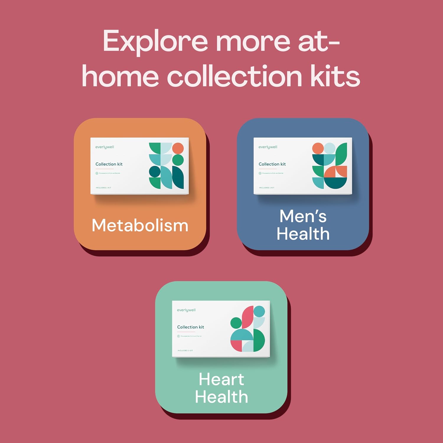 Everlywell At-Home Women's Health Collection Kit, Measures 11 Biomarkers for Hormonal Wellness, including Cortisol