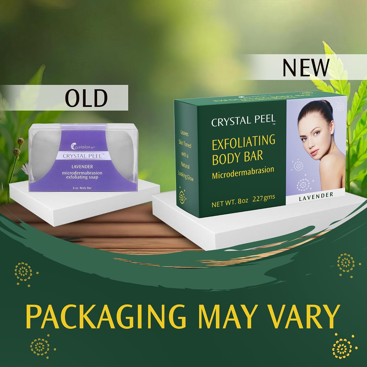 Exfoliating Bar Soap for Men & Women, Crystal Peel Luxury Microdermabrasion Hydrating & Exfoliating Body Soap Bar Solid Magnesium Mineral Scrub for Buffing Away Dirt & Oil Smooths Skin, Lemongrass 8oz