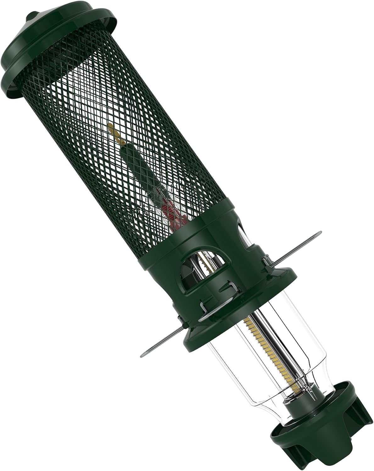 Squirrel Buster Legacy Squirrel-Proof Bird Feeder for Wild Birds – 4 Metal Removable Perches, 2.6 lb Seed Capacity, Chew-Proof Design, Easy to Clean, Green | Four removable metal perches, chew-proof construction, tool-free cleaning
