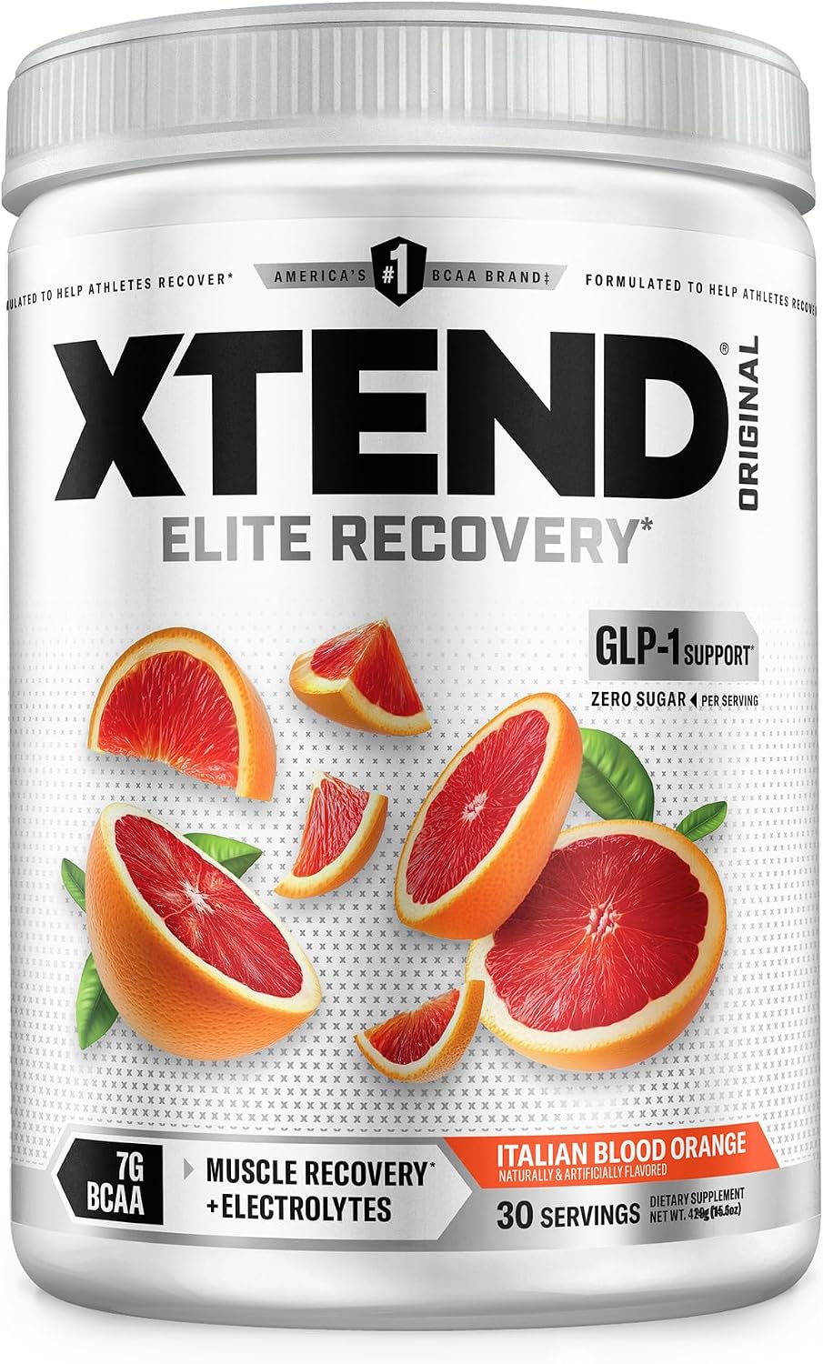 Xtend Original BCAA Powder, 7g BCAAs and 2.5g L-Glutamine for Muscle Recovery Hydration and Lean Muscle, Sugar Free Intra and Post Workout Drink with Electrolytes, Watermelon Explosion, 30 Servings