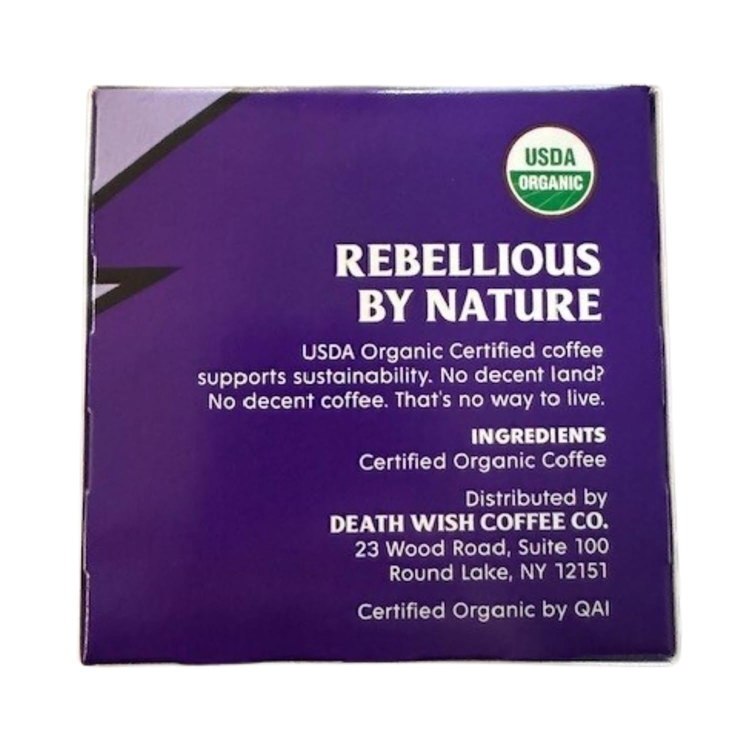 Death Wish Coffee Dark Roast Single Serve Coffee Pods, Organic, 50 Count | Fair Trade Arabica & Robusta, Baker's Chocolate & Cherry Notes, Low Acidity, Heavy Smooth Body, Bold & Intense