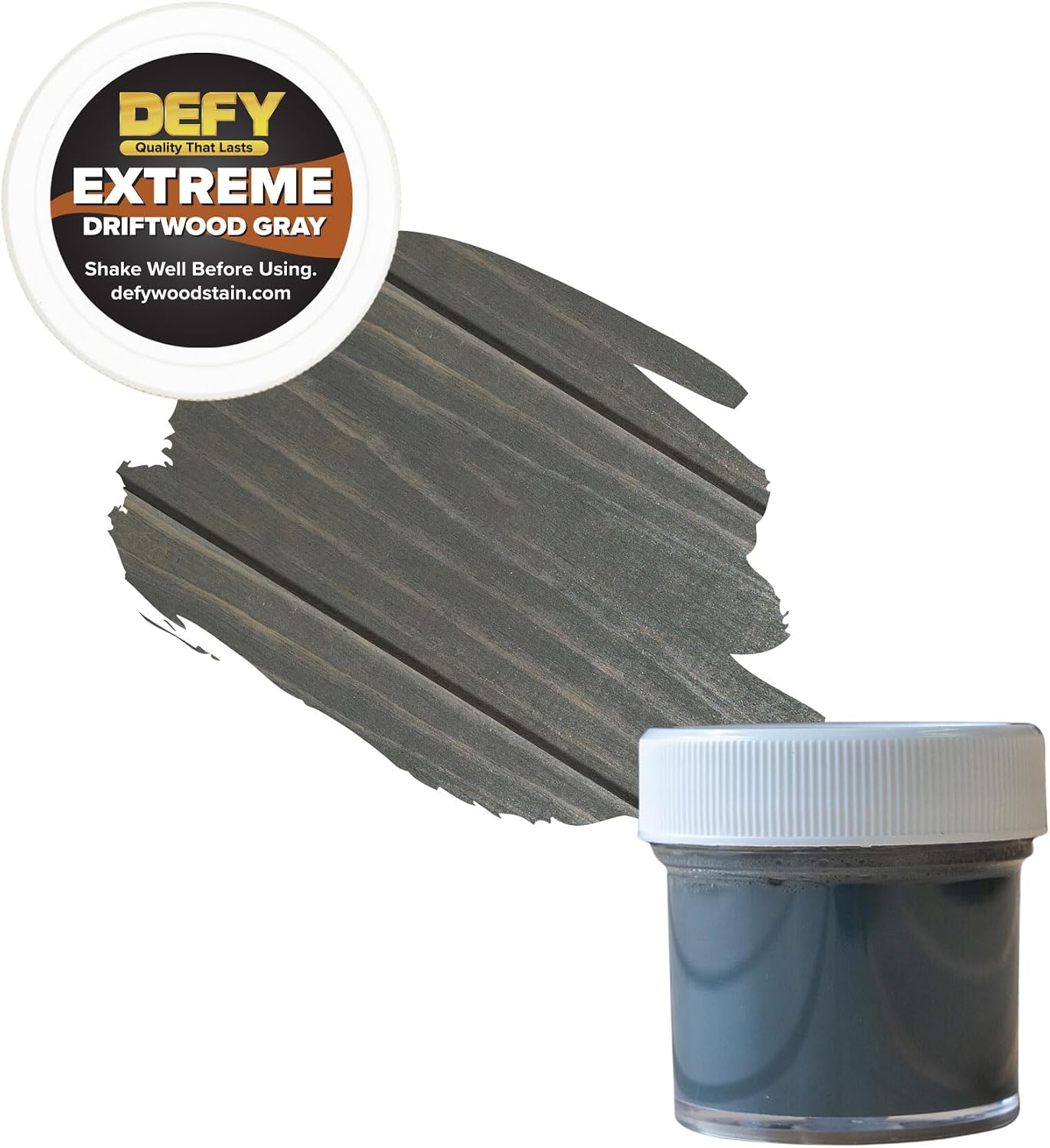 DEFY Extreme Wood Stain and Sealer in One - 1 Gallon Semi-Transparent Waterproof Coating for All Wood Types - Cedar Tone
