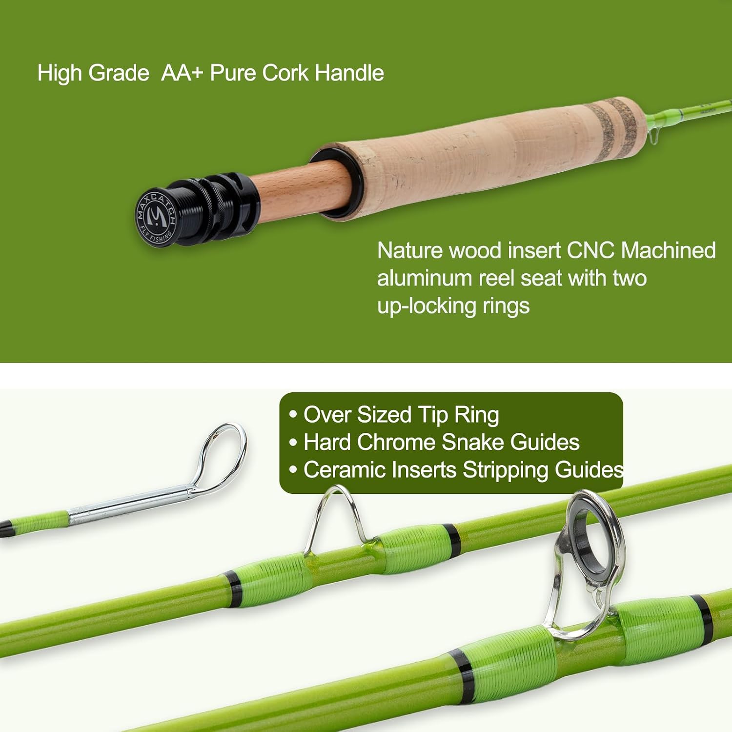 Maxcatch Ultralite-X Fly Fishing Rod for Small Streamers, Super Light Weight, Trout Fishing, 1/2/3wt, Small River