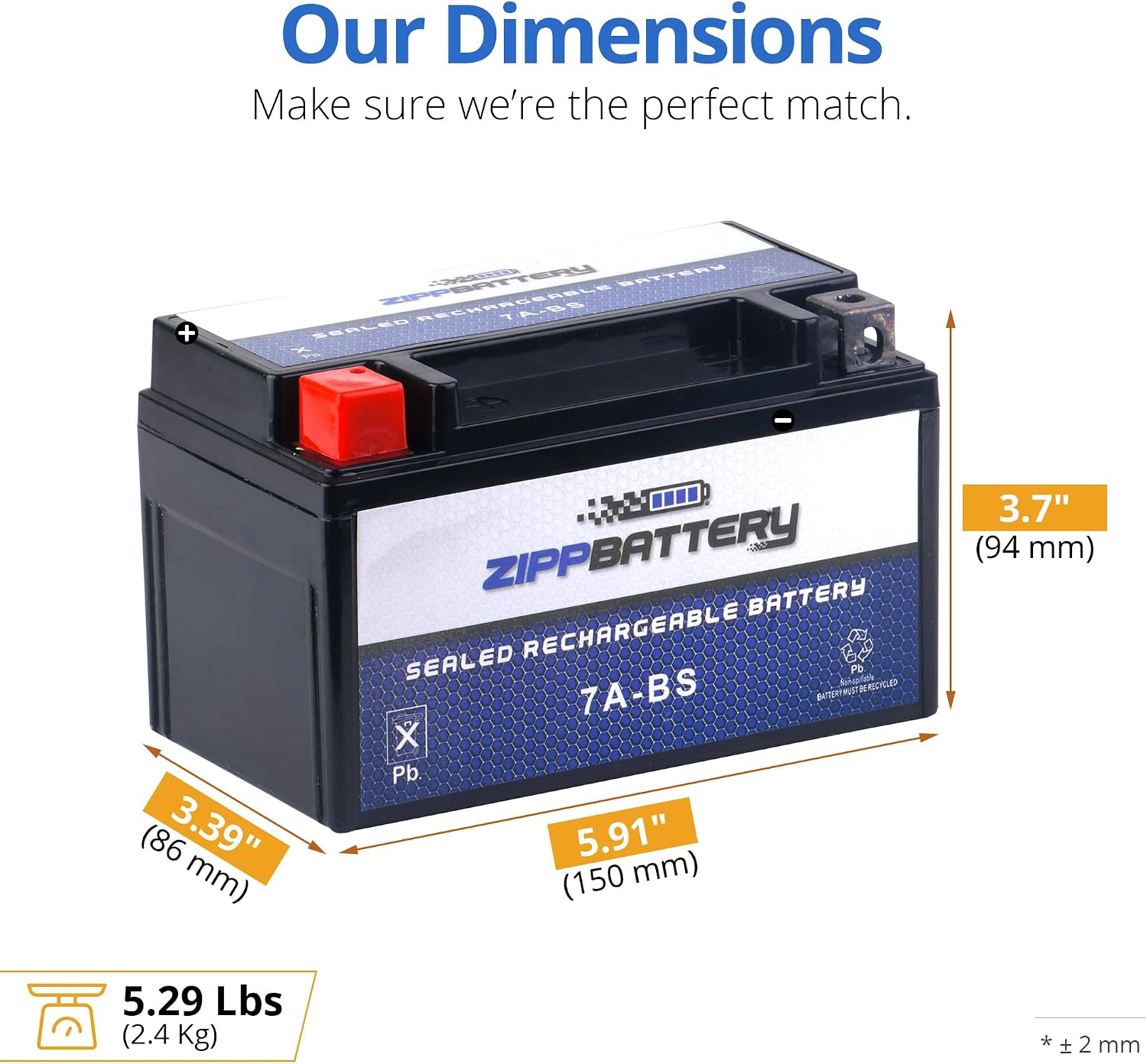 ZIPPBATTERY YTX30L-BS 12V 385 CCA AGM – Maintenance-Free 30Ah Battery for Harley, ATV, UTV, Jet Ski – T3 Nut & Bolt Terminal – Fits Harley Road King, Polaris Sportsman 850, Can-Am Outlander
