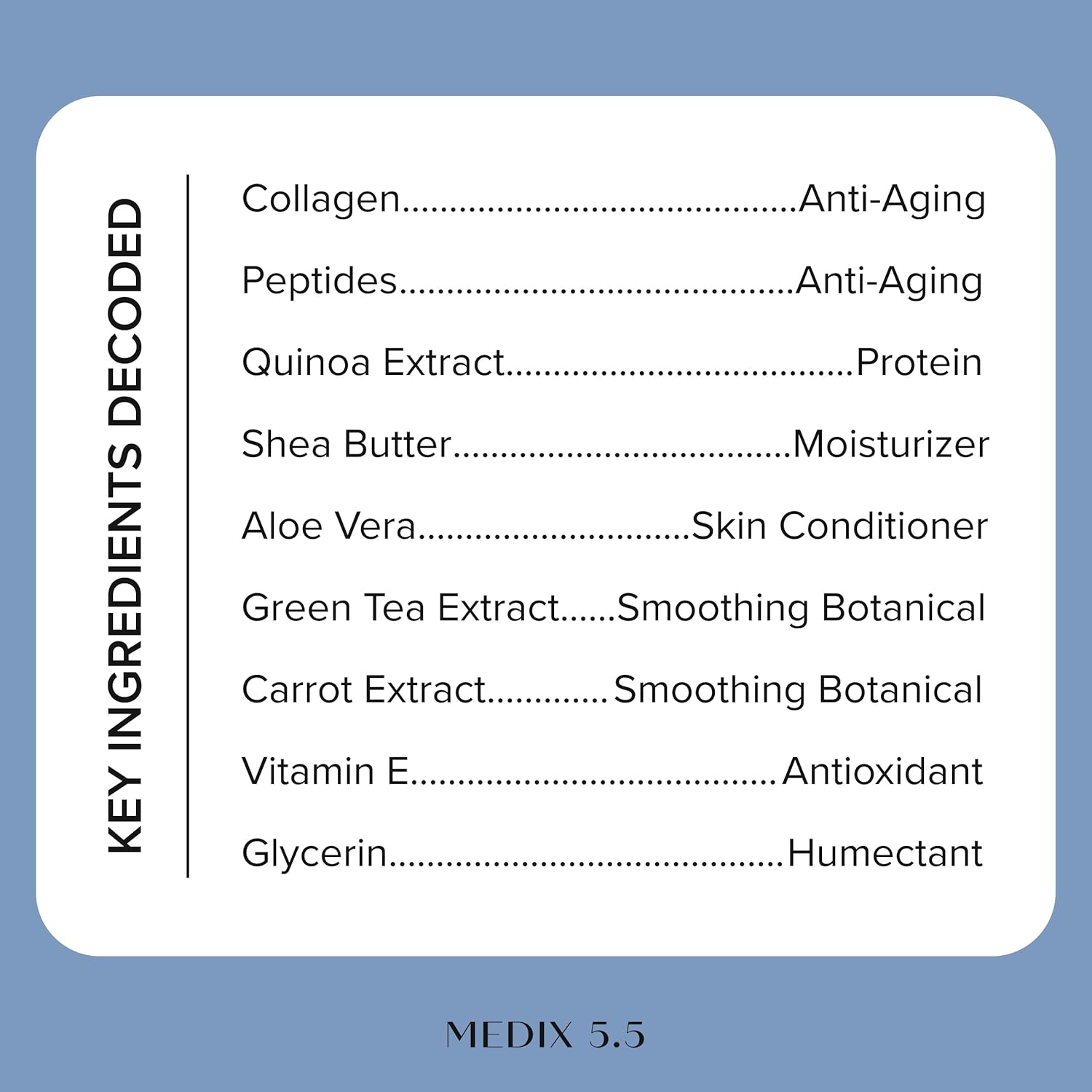 MEDIX 5.5 Collagen Cream Skin Care Face Lotion & Body Lotion For Dry Skin | Anti Aging Collagen Peptides Firming Cream Body Moisturizers Lifts, Firms, & Tightens For Younger Looking Skin, 15 Fl Oz