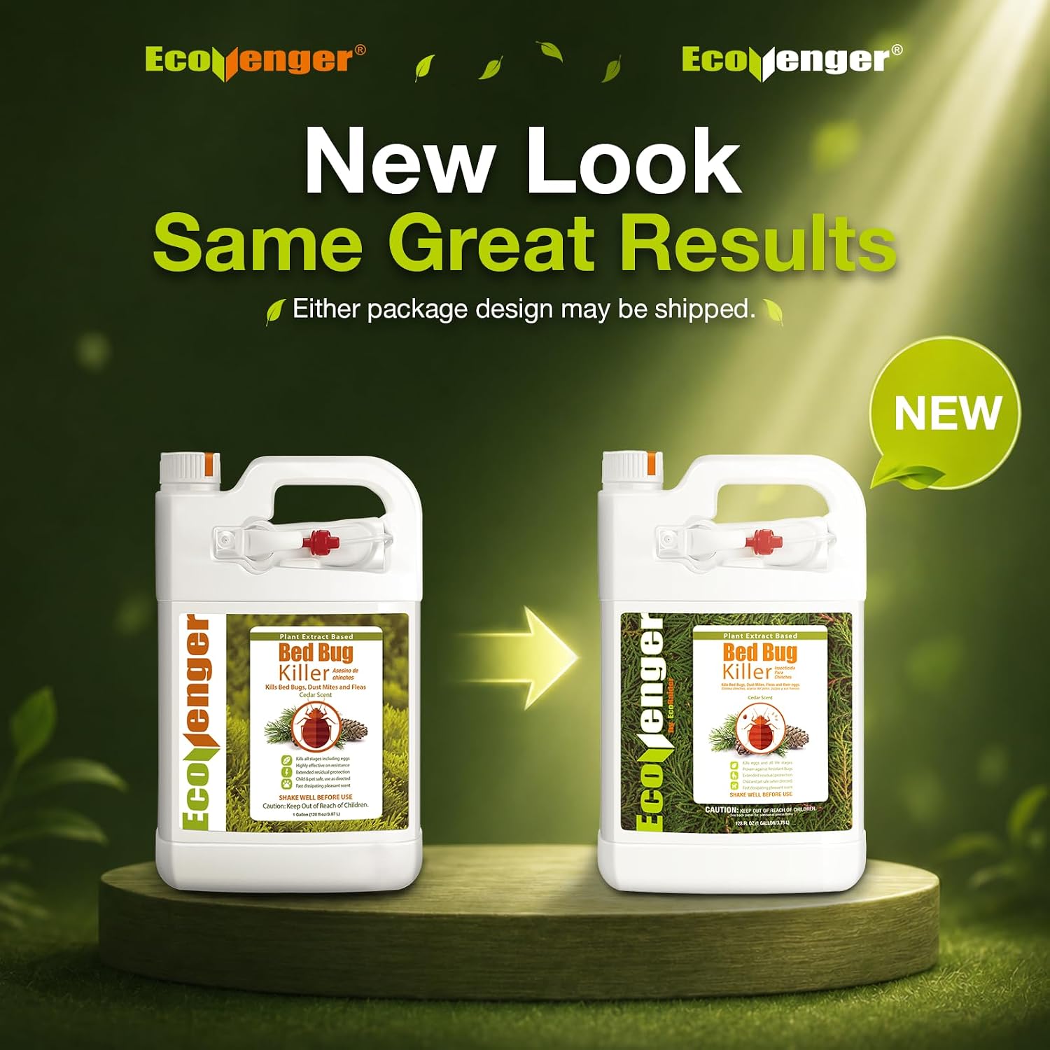 Bed Bug Killer 16 oz EcoVenger by EcoRaider, 100% Kill Efficacy, Bedbugs & Mites, Kills Eggs & The Resistant, Lasting Protection, USDA BIO-Certified, Plant Extract Based & Non-Toxic, Child & Pet Safe