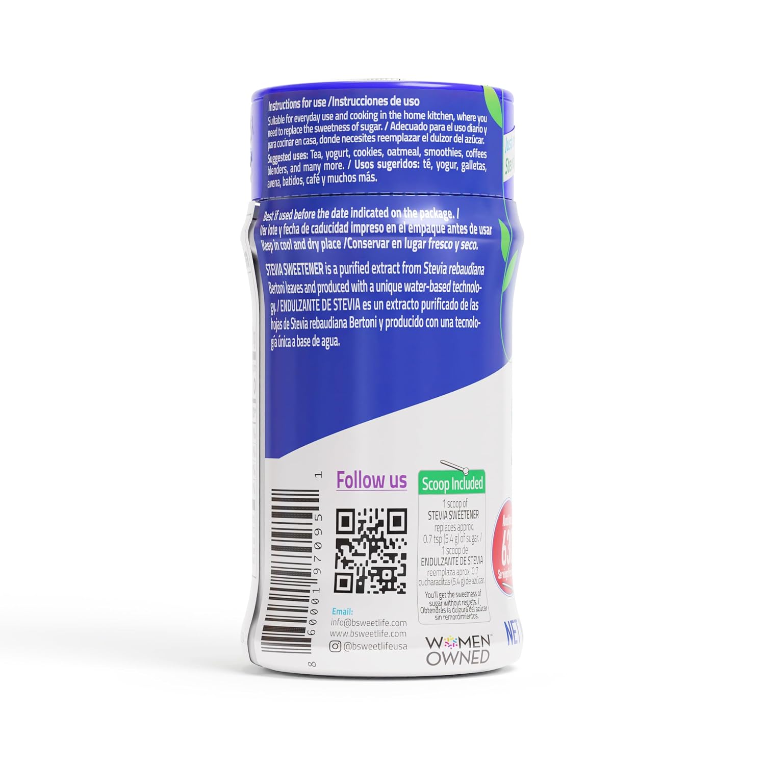 Stevia Powder 100% Pure, No Artificial Sweetener, Stevia Green Leaf Extract | Zero Calorie & Keto Friendly (0.6 Ounces)