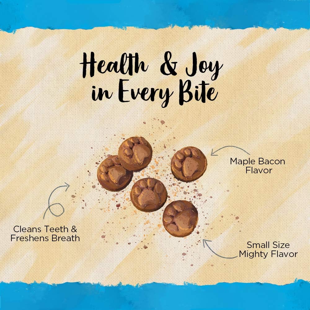 Blue Dog Bakery Natural Dog Treats, Doggie Paws, Maple Bacon Flavor, 16.2oz (1 Count) | Crunchy Oven-Baked Dog Treat Biscuits, Maple Bacon Flavor, Made with Real Premium Wholesome Ingredients in the USA