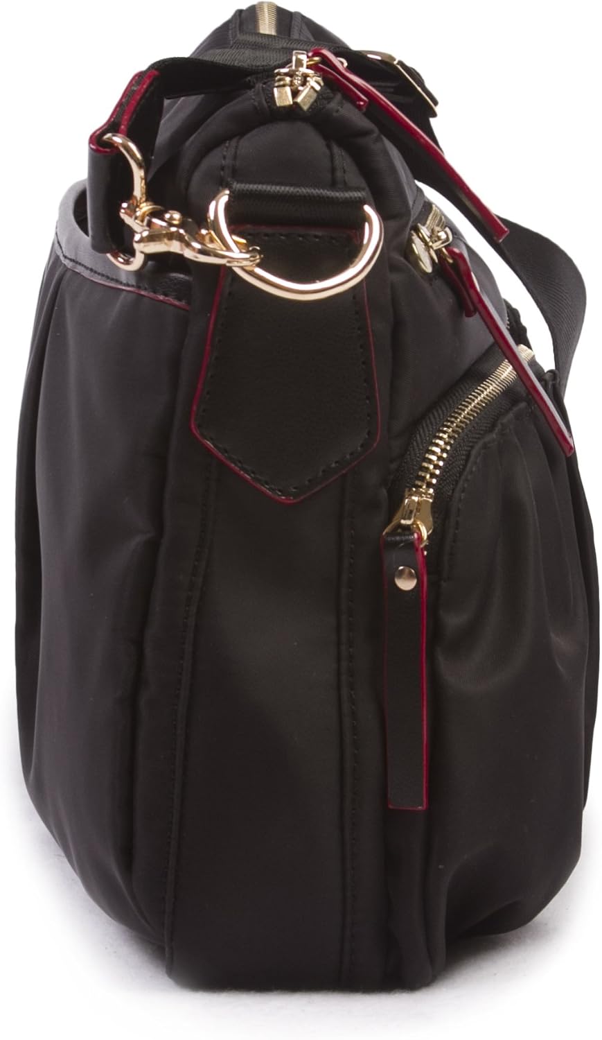 Nylon Crossbody Bag - Premium Lightweight Top-Zip Handbag