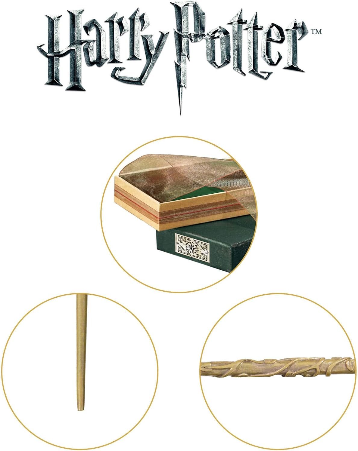 The Noble Collection Hermione Granger's Wand with Ollivanders Wand Box