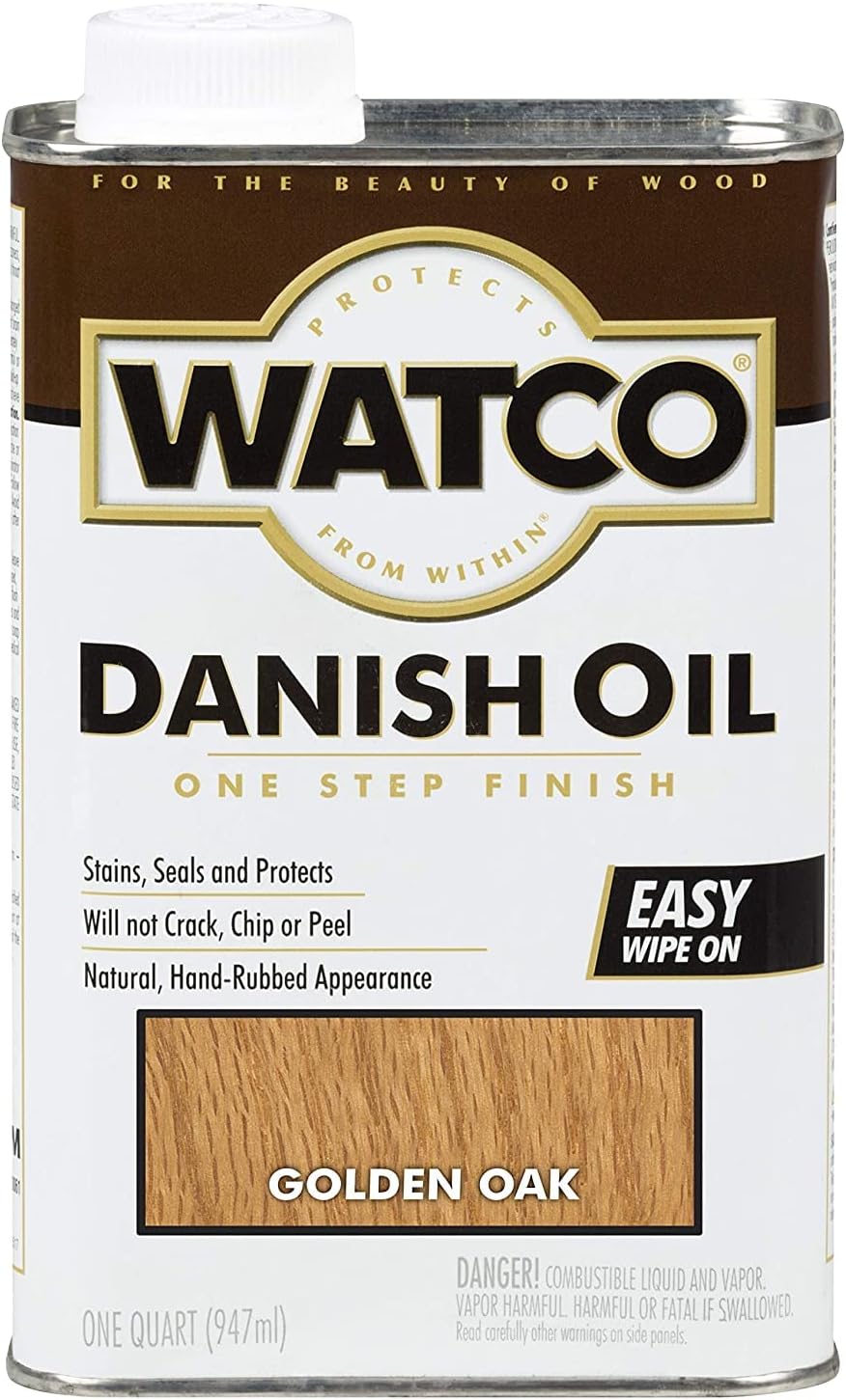 Watco 65351 Danish Oil Wood Finish, Pint, Black Walnut
