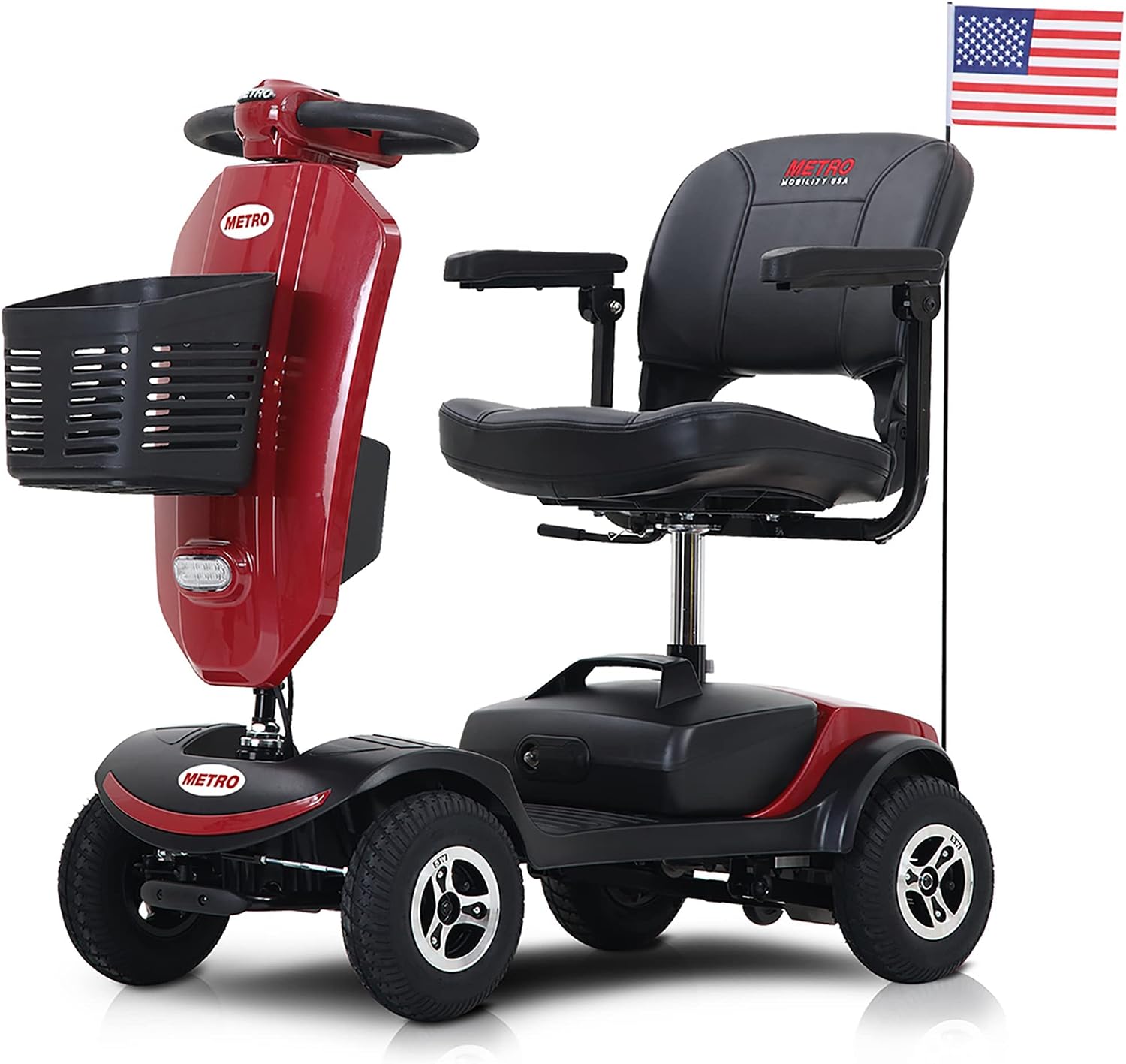 MetroMobility 15-25Miles 330lbs Electric Mobility Scooters for Seniors Blue