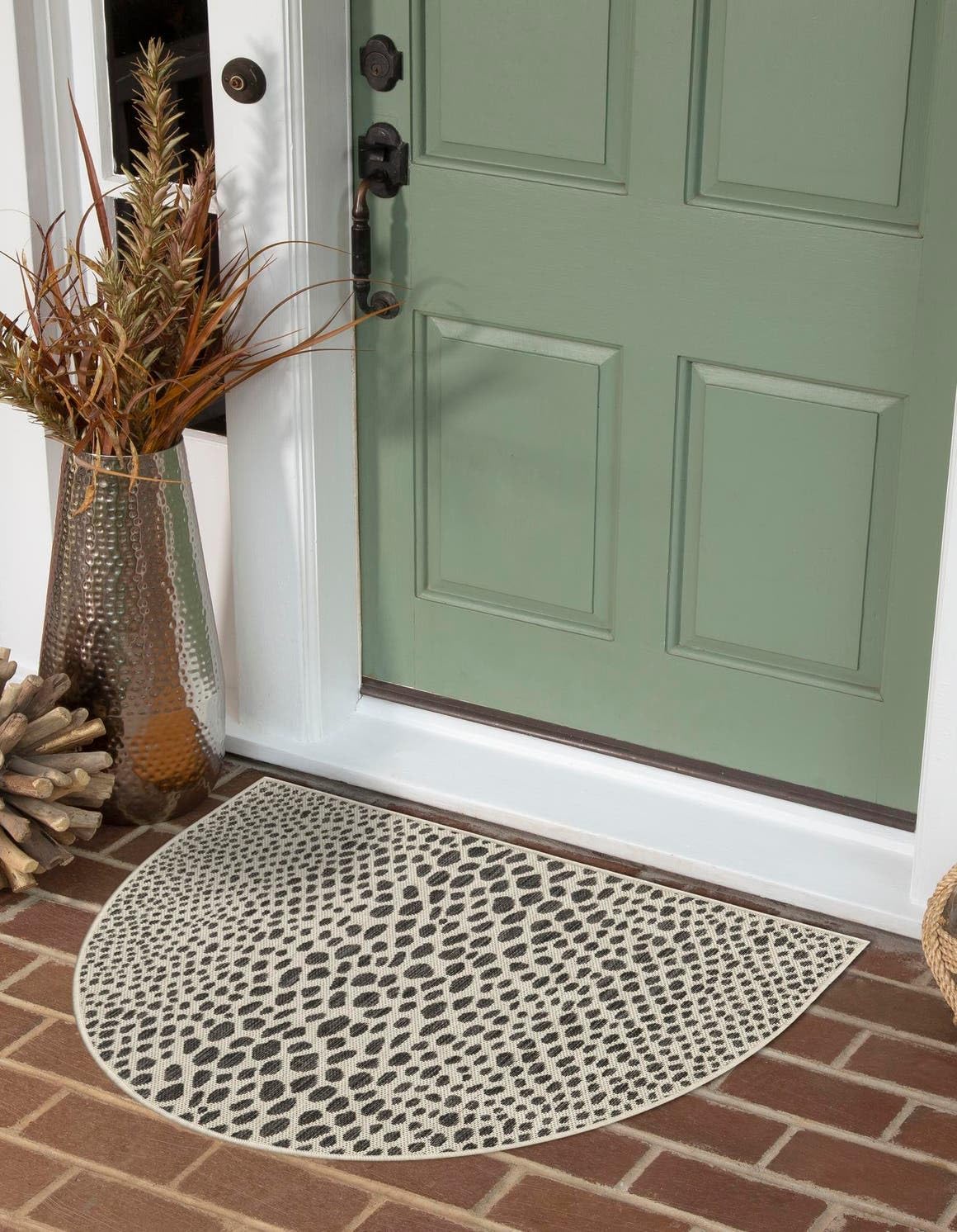 Unique Loom Outdoor Collection Area Rug - Cape Town (9' x 12' Rectangle, Blue/Ivory)