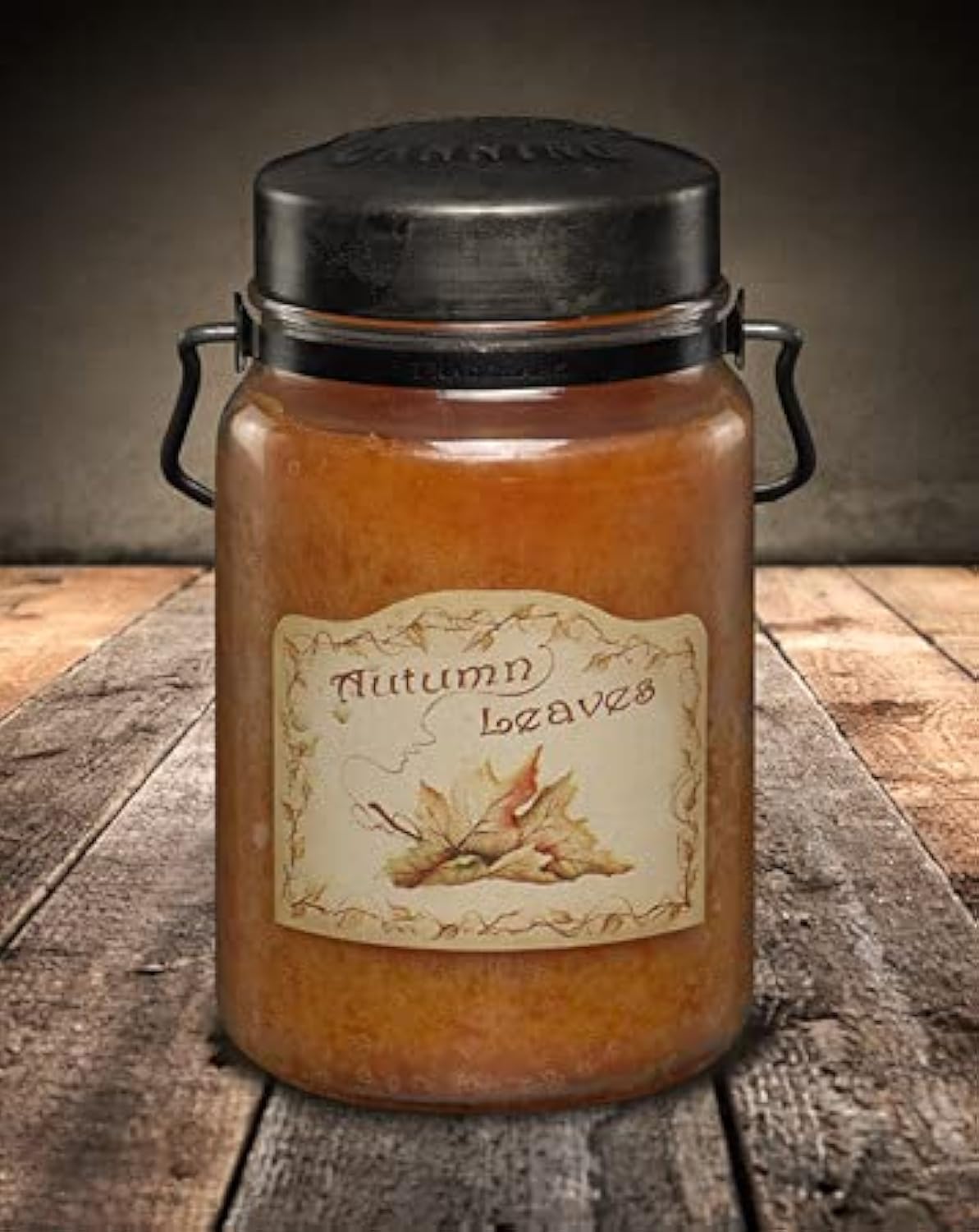 McCall’s Candles | Hot Buttered Rum | 26 oz Scented Candle | USA-Poured | Vintage Rustic Jar with Carrying Handle | Warm Buttery Spiced Rum Fragrance