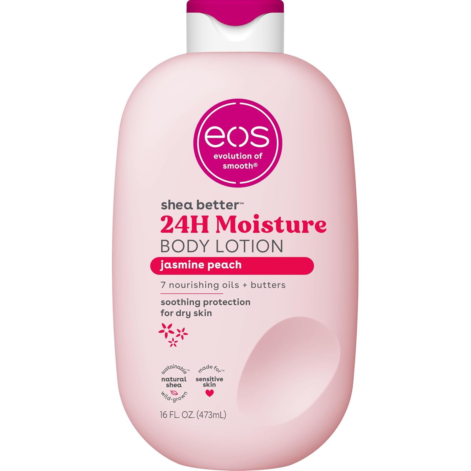 eos Shea Better 24H Moisture Body Lotion- Pomegranate Raspberry, 16 fl oz
