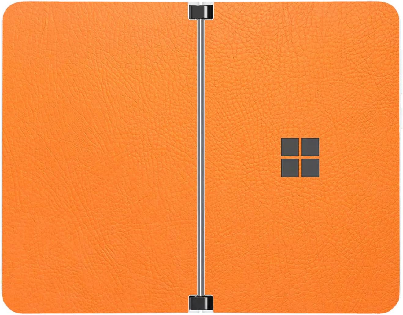 SopiGuard Sticker for Surface Duo Phone Edge-to-Edge Precision Vinyl Skin Wrap (Leather Textured)