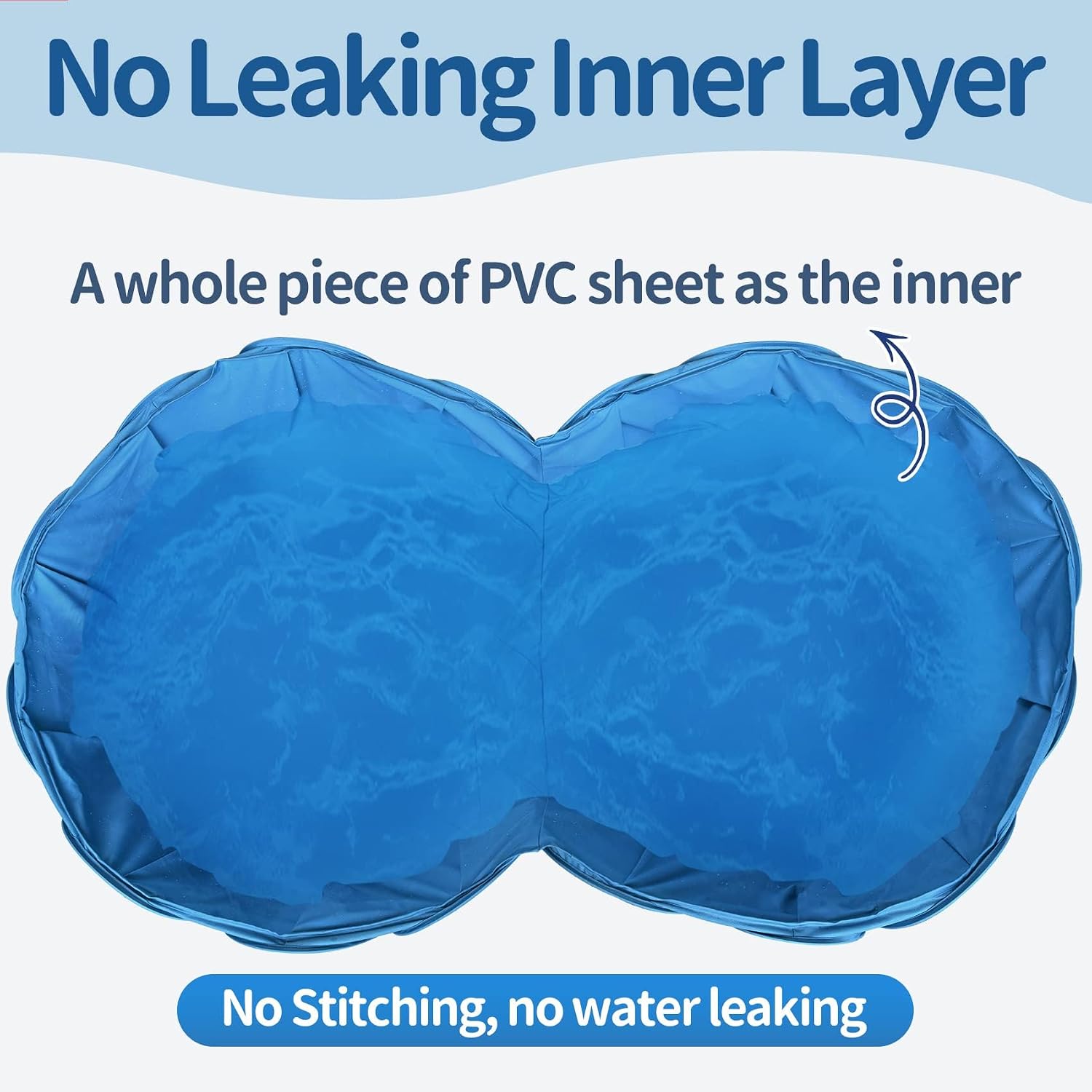 Alvantor Pet Swimming Pool Dog Bathing Tub Kiddie Pools Cat Puppy Shower Spa Foldable Portable Indoor Outdoor Pond Ball Pit 63"x12" Patent Pending