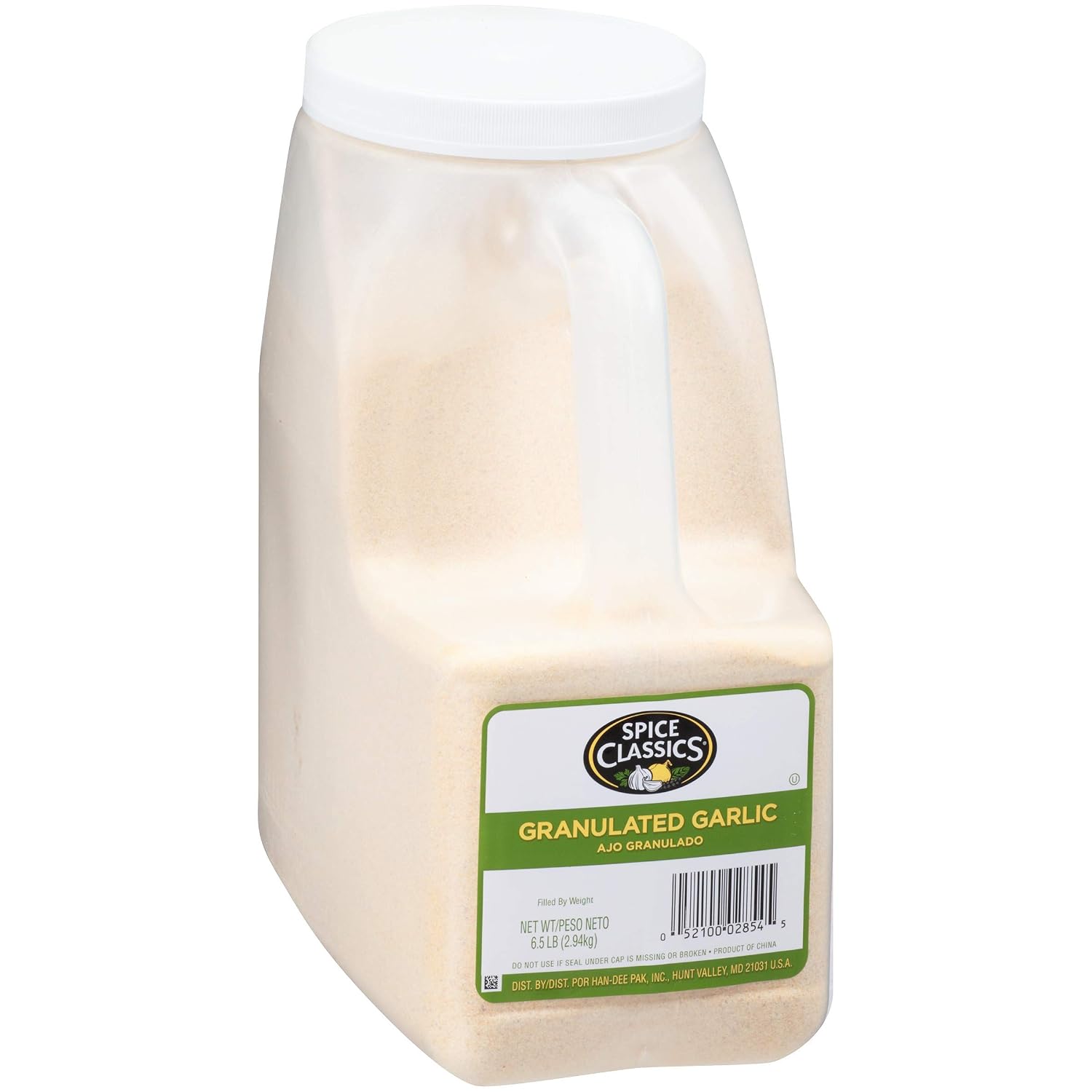 Spice Classics Granulated Garlic, 25 oz - One 25 Ounce Container of Garlic Powder Seasoning, Use on Vegetables, Meats, Rubs and Dressings for a Bold Flavor