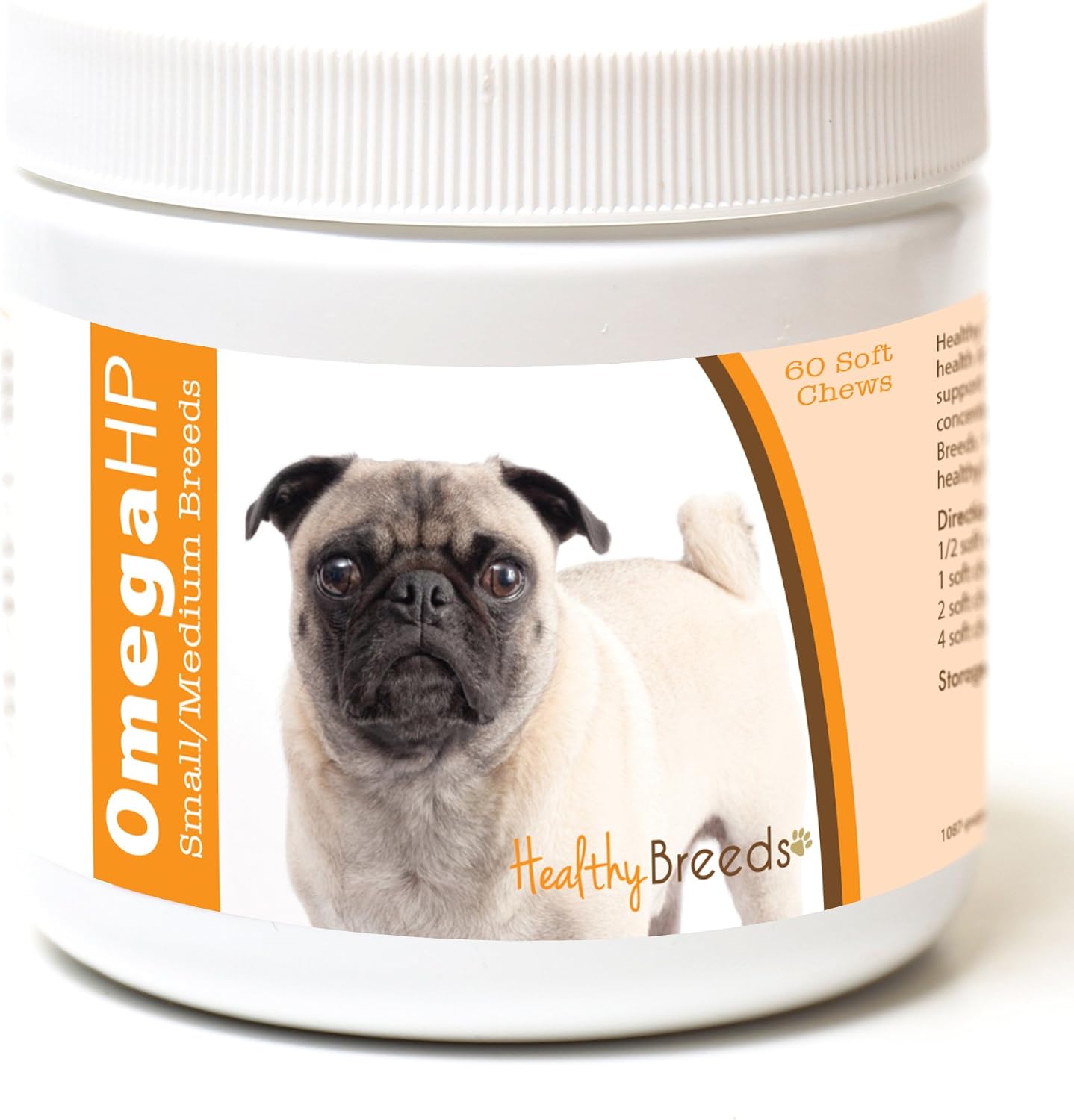 Healthy Breeds Siberian Husky Omega HP Fatty Acid Skin and Coat Support Soft Chews 60 Count