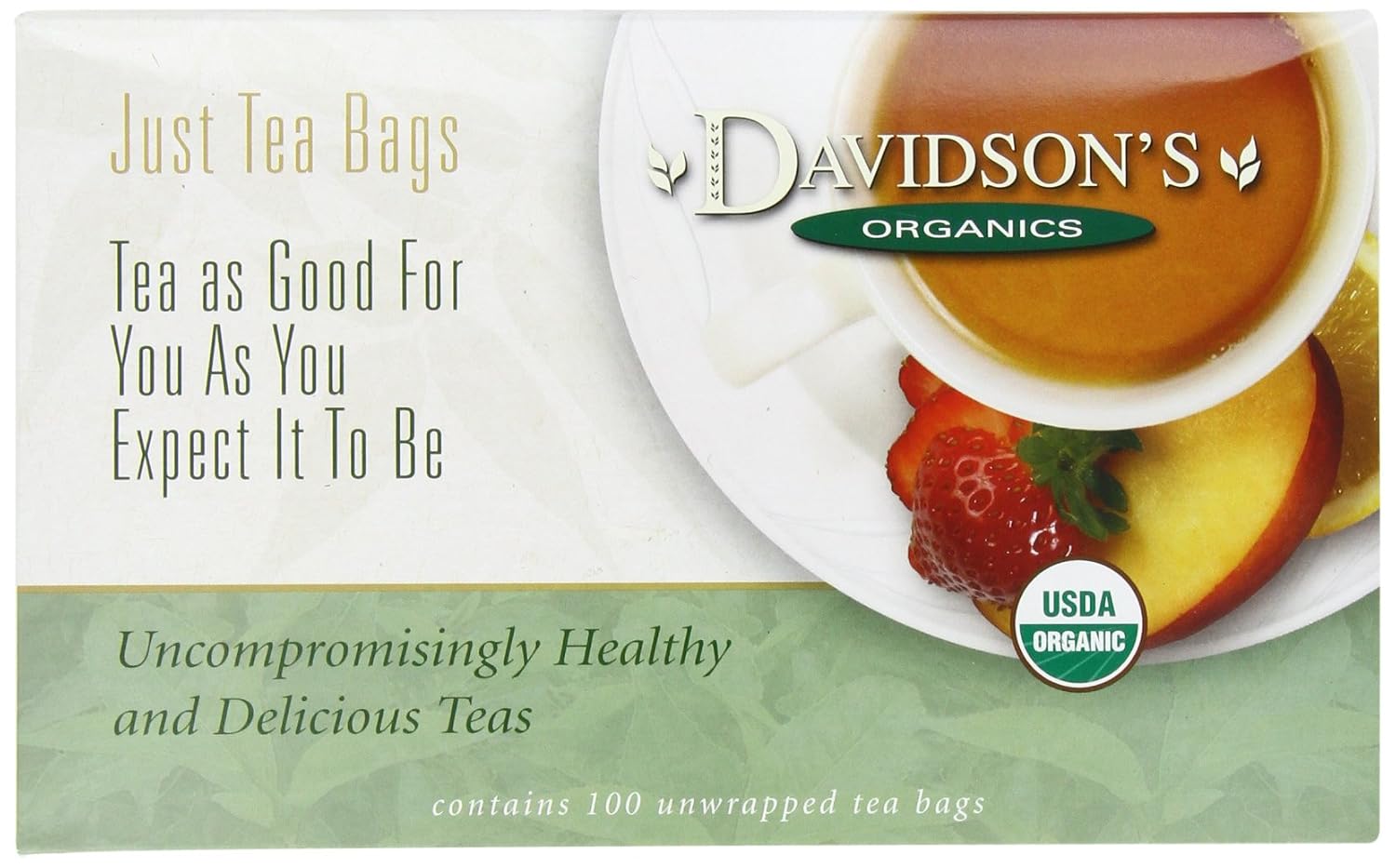 Davidson's Organics, Yerba Mate, 100-count Unwrapped Tea Bags