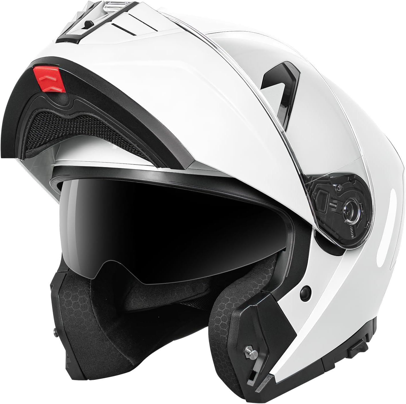 Motorcycle Modular Full Face Helmet DOT Approved - YEMA Helmet YM-925 Motorbike Casco Moto Moped Street Bike Racing Helmet with Sun Visor for Adult Youth Men and Women