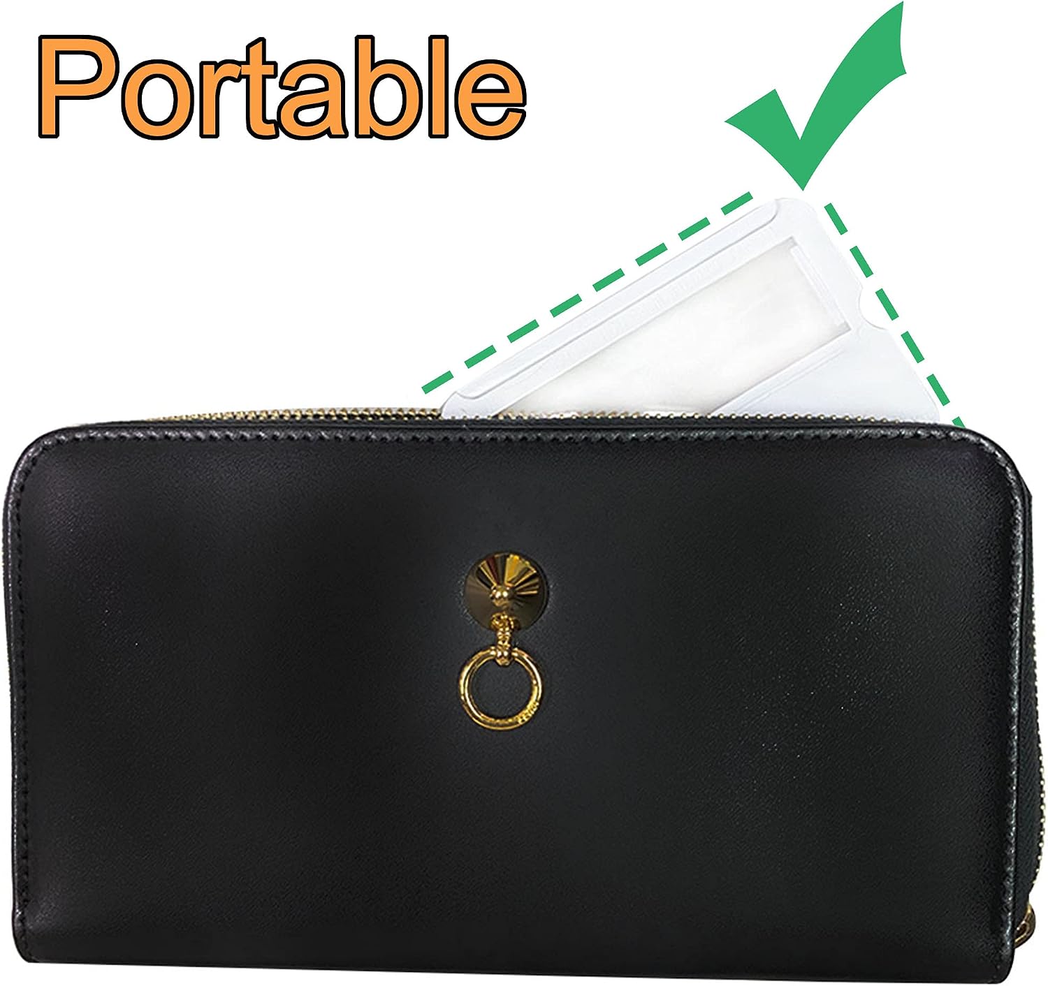 MAGDEPO 3X Magnifier Bookmark Ruler, Credit Card Size Magnifier, Card Protector with Magnifying Lens