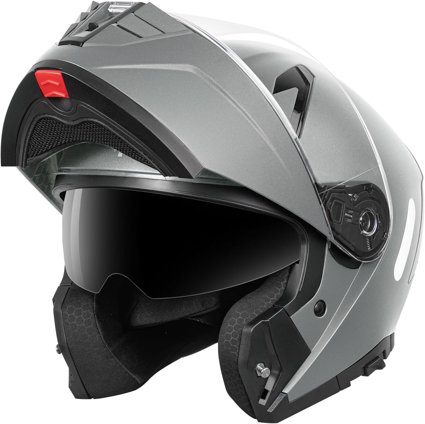Motorcycle Modular Full Face Helmet DOT Approved - YEMA Helmet YM-925 Motorbike Casco Moto Moped Street Bike Racing Helmet with Sun Visor for Adult Youth Men and Women