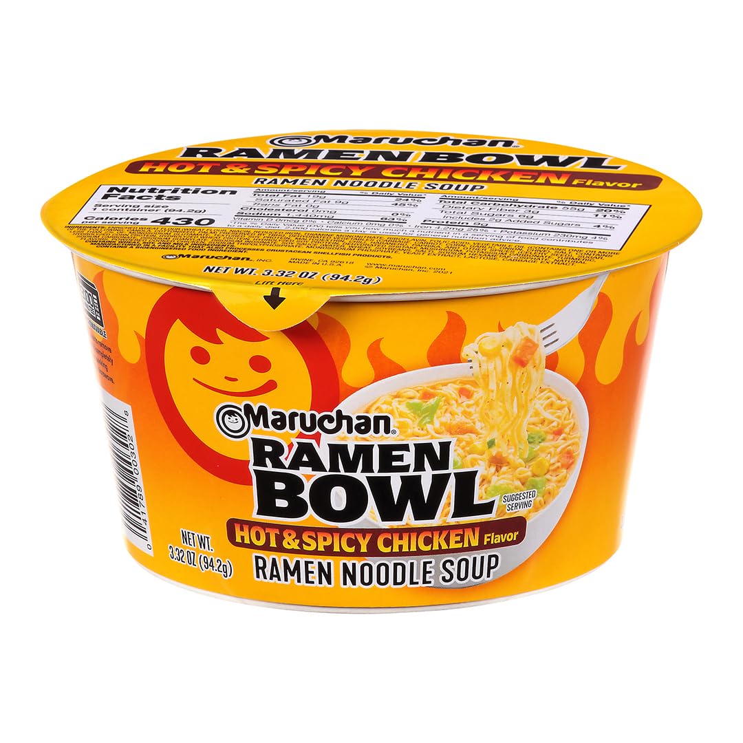 Maruchan Bowl Chicken Ramen Noodles, 3.32 Oz