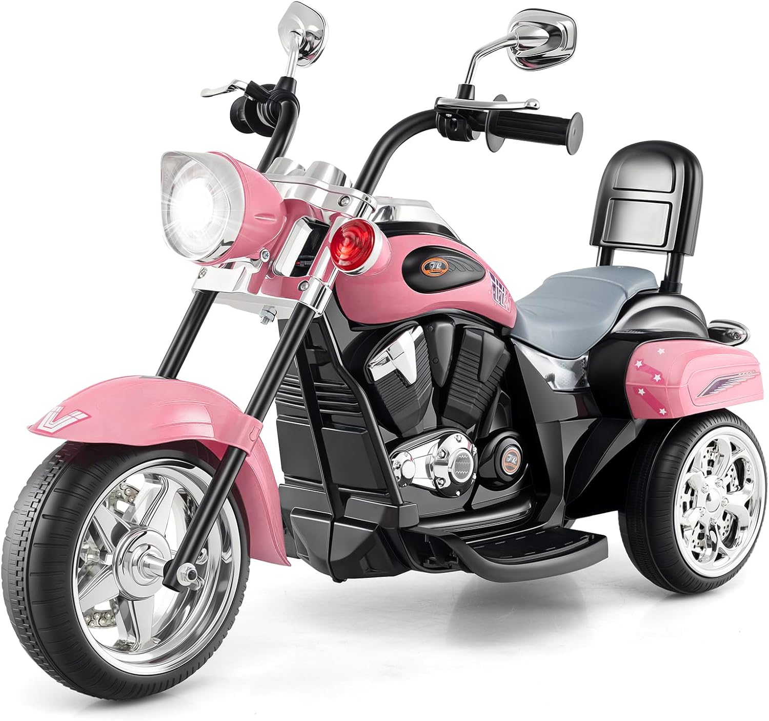 Costzon 6V Ride on Chopper Kids Motorcycle with Horn, Headlight (Red)