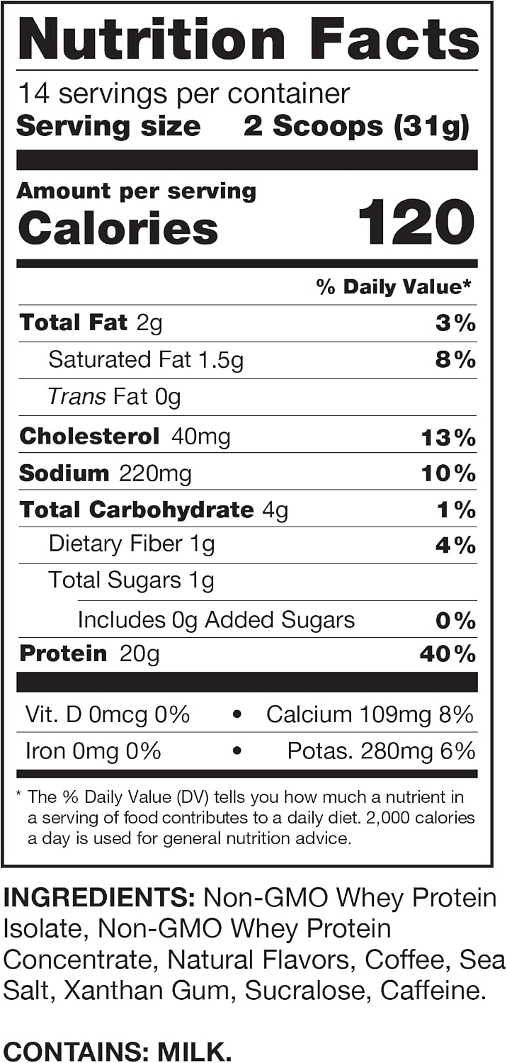 Chike Mocha High Protein Iced Coffee, 20 G Protein, 2 Shots Espresso, 1 G Sugar, Keto Friendly and Gluten Free, 14 Servings (15.3 Ounce)