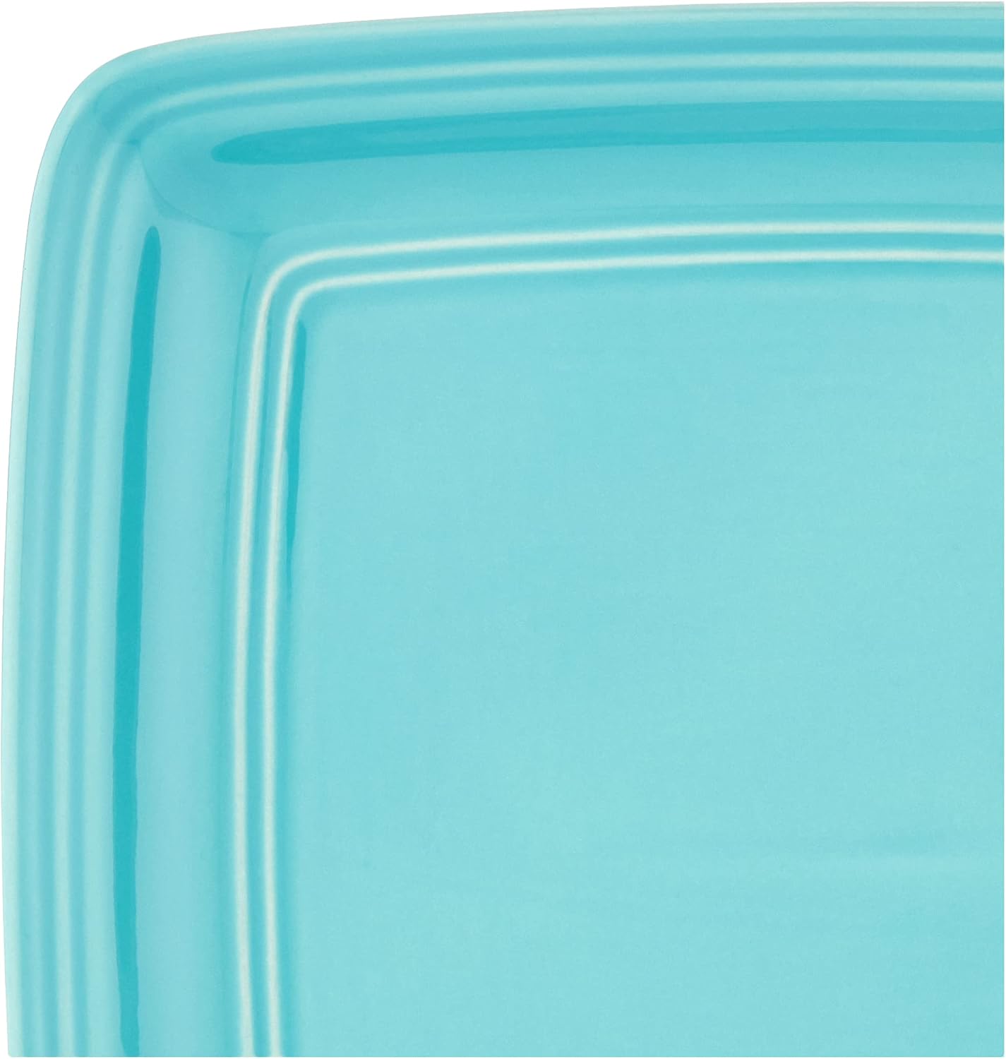 American Atelier Madelyn Square Dinnerware Set, 16-Piece, Turquoise Green