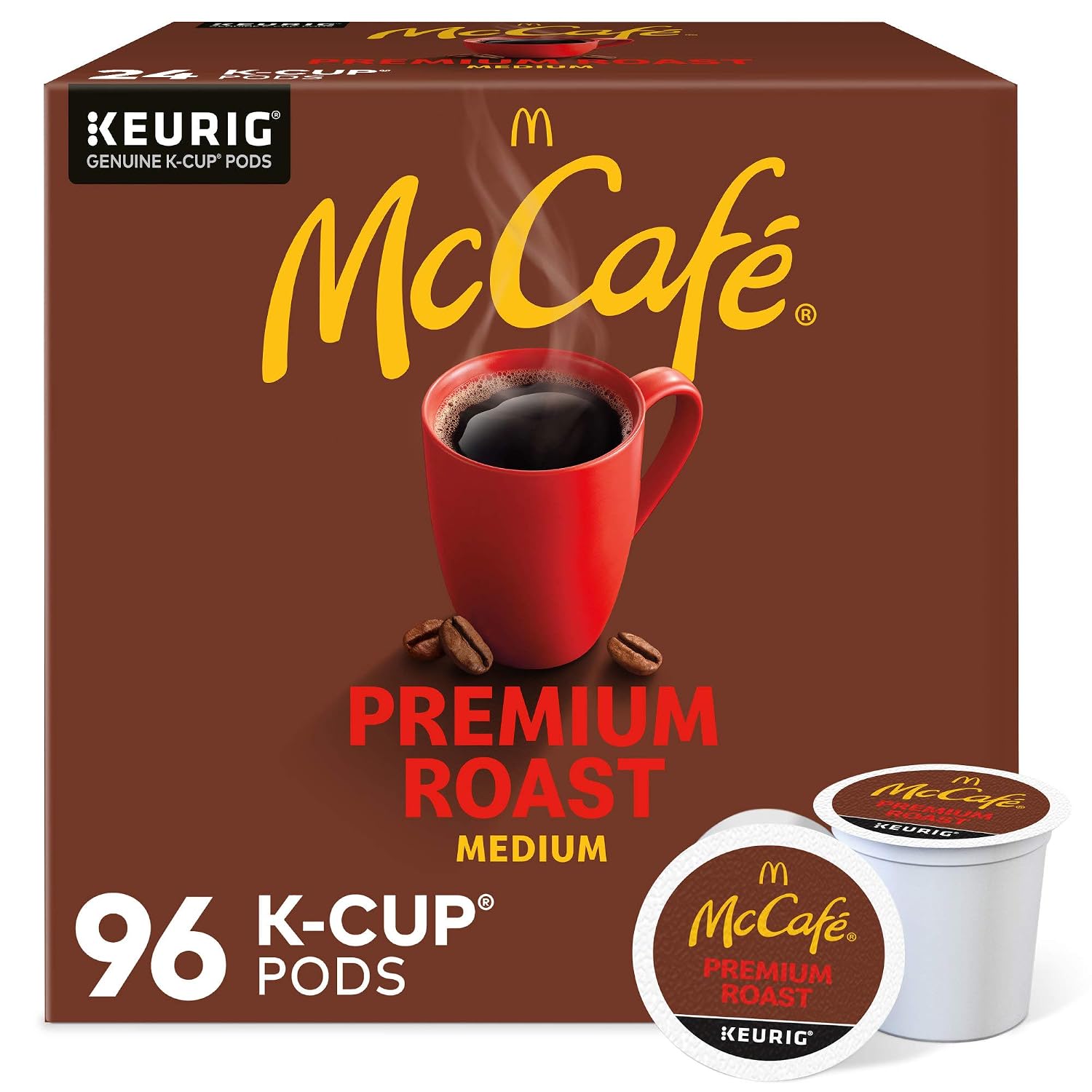 McCafe Premium Roast Coffee, Single Serve Keurig K-Cup Pods, Medium Roast, 84 Count